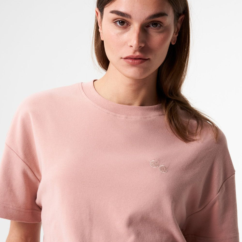 Pinqponq Unisex T-Shirt S Rosa (Ash Pink)
