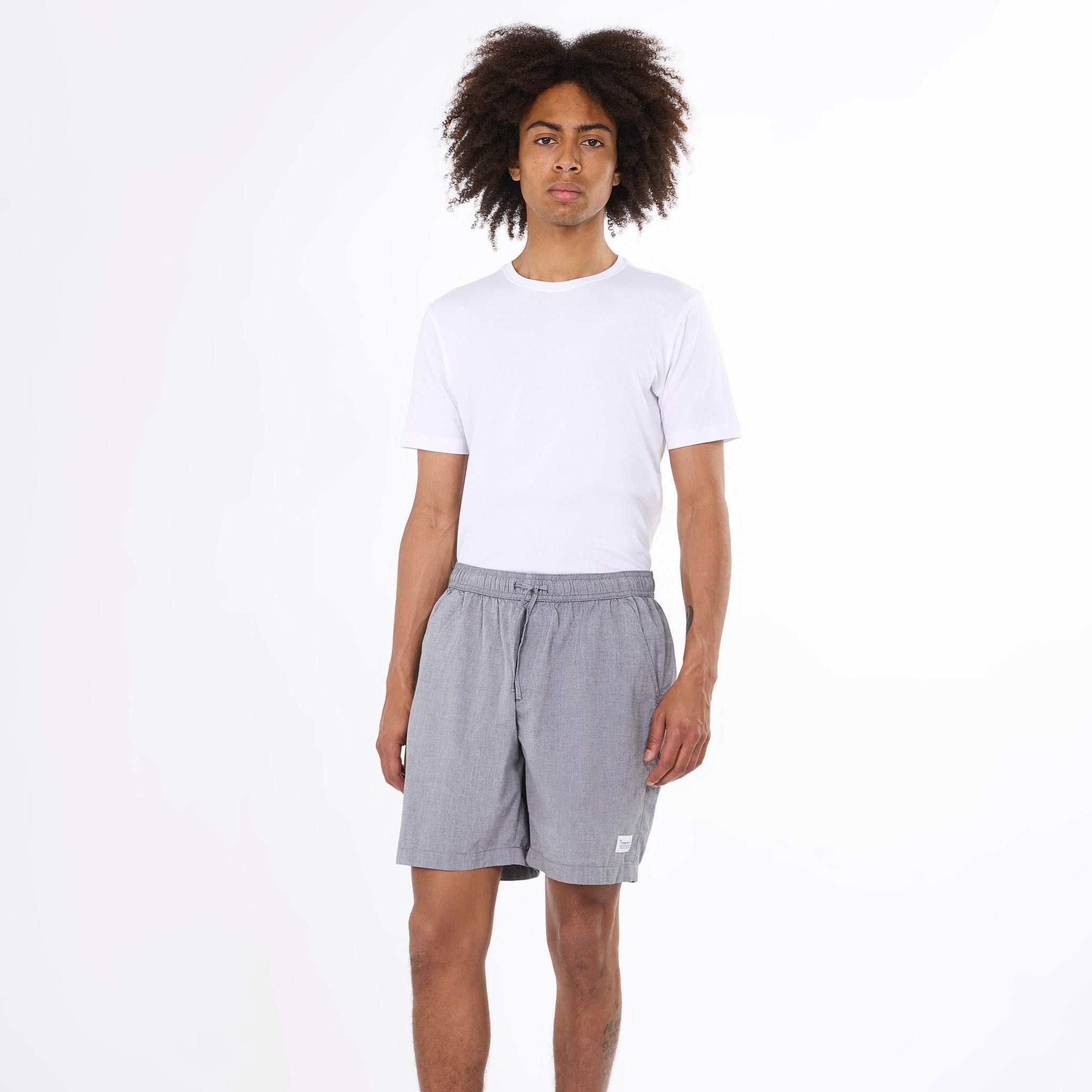 KnowledgeCotton Apparel Shorts "Loose Woven" S Schwarz (Black Jet)