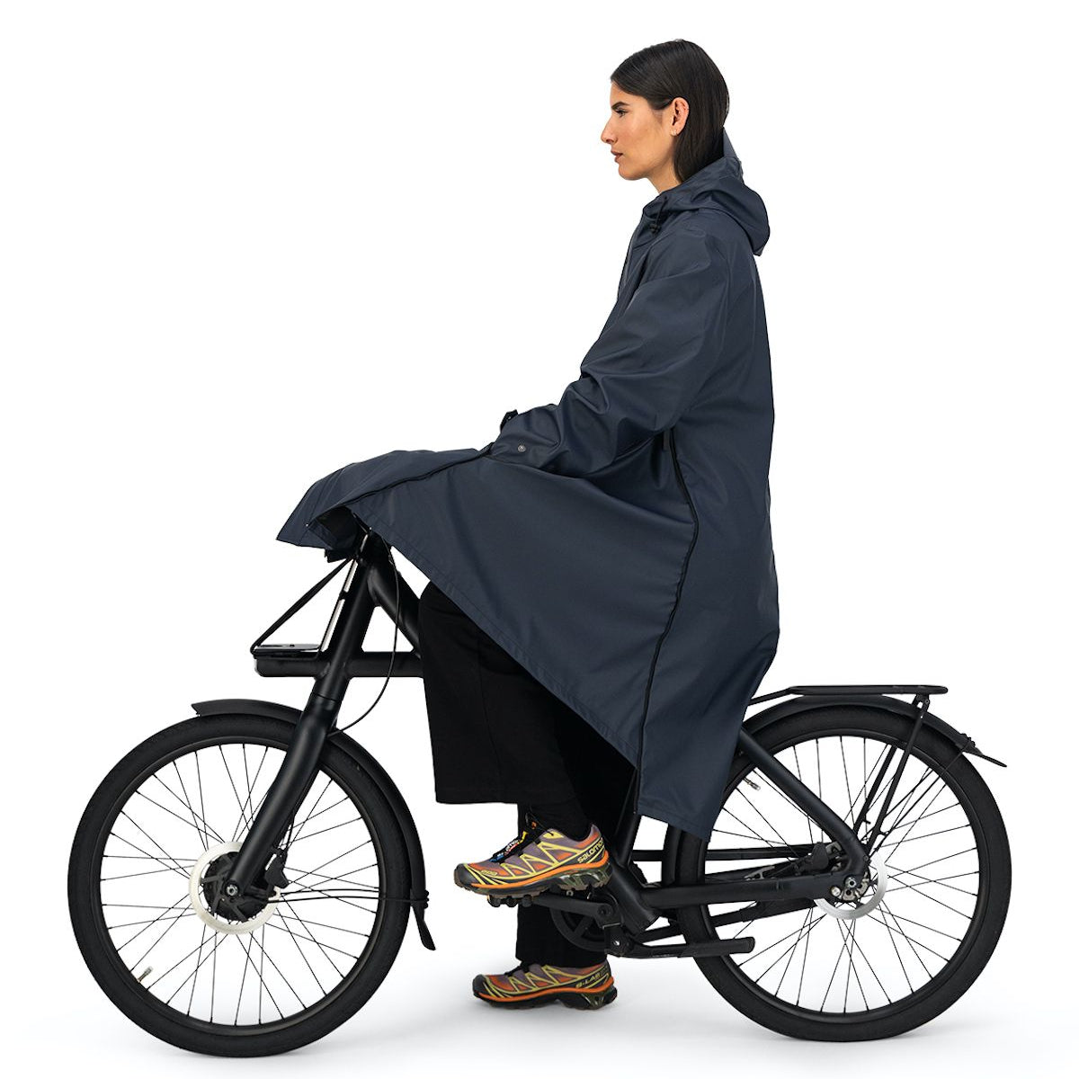 Maium Veganer Regenmantel "Original" L Blau (Navy Blue)