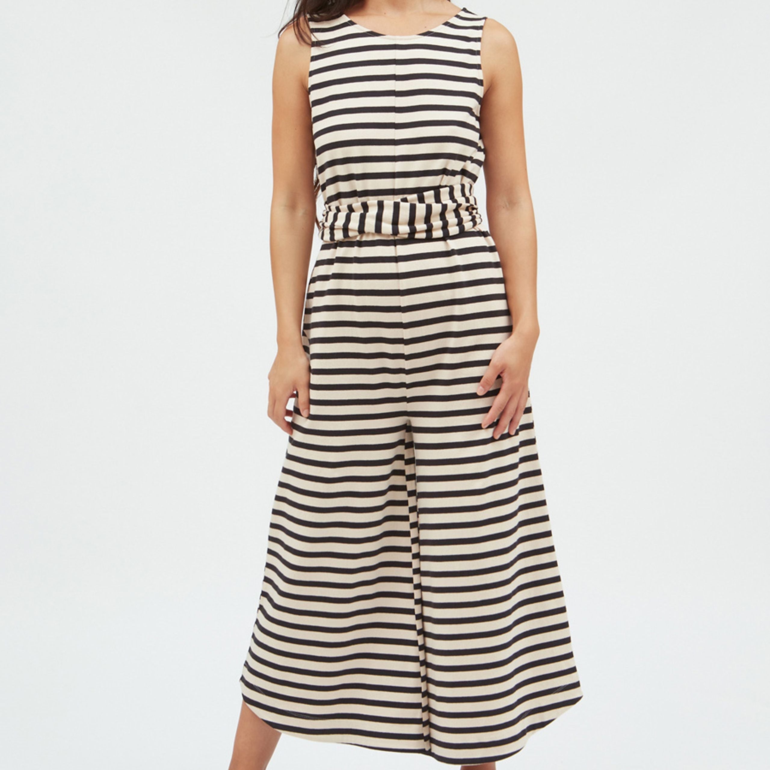 SUITE13LAB Jumpsuit Stripes "KALA" Mehrfarbig (Black Stripes)