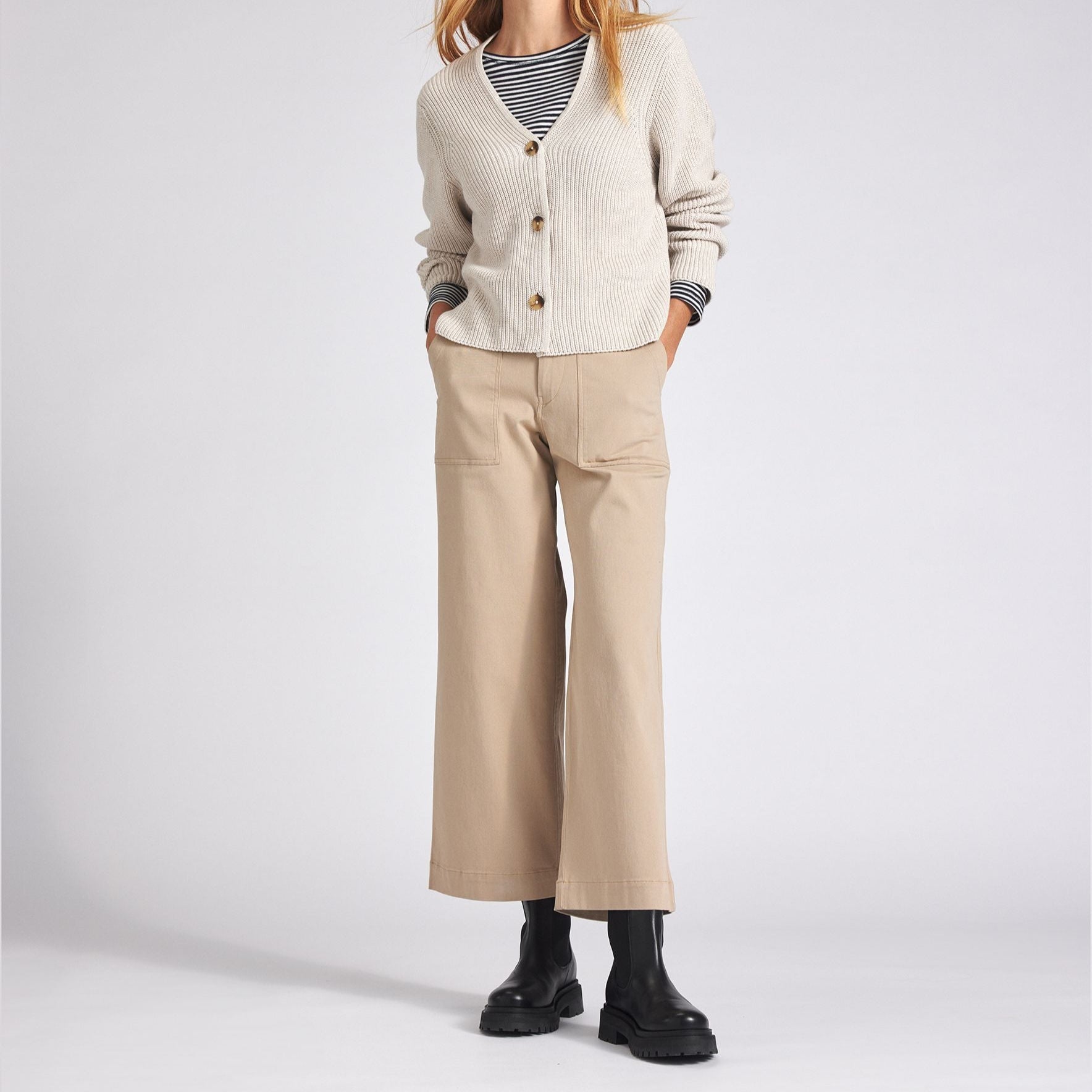People Wear Organic 7/8 Twill-Hose Sand