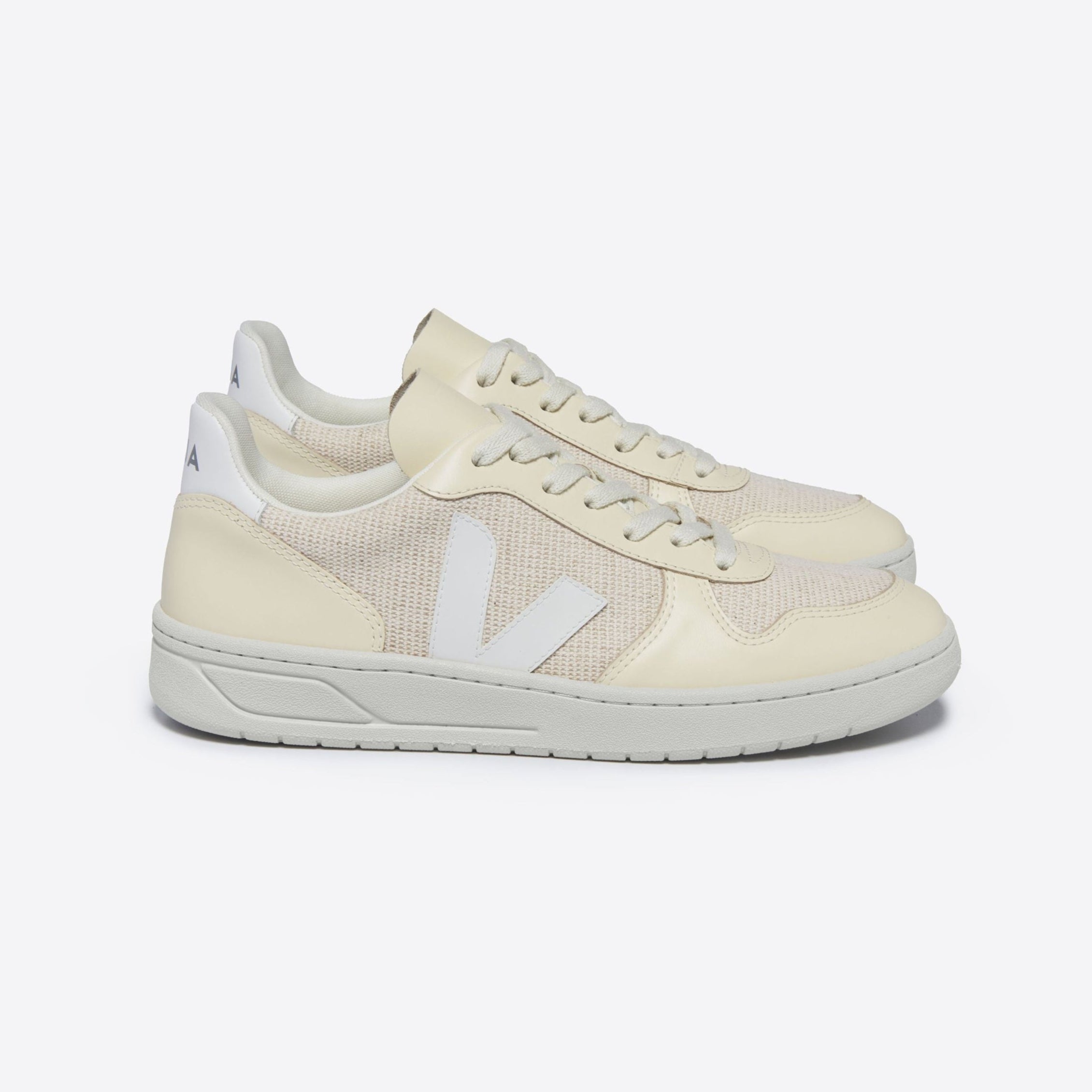VEJA Sneaker "V-10 J-MESH" Natur (Jute White Multico)