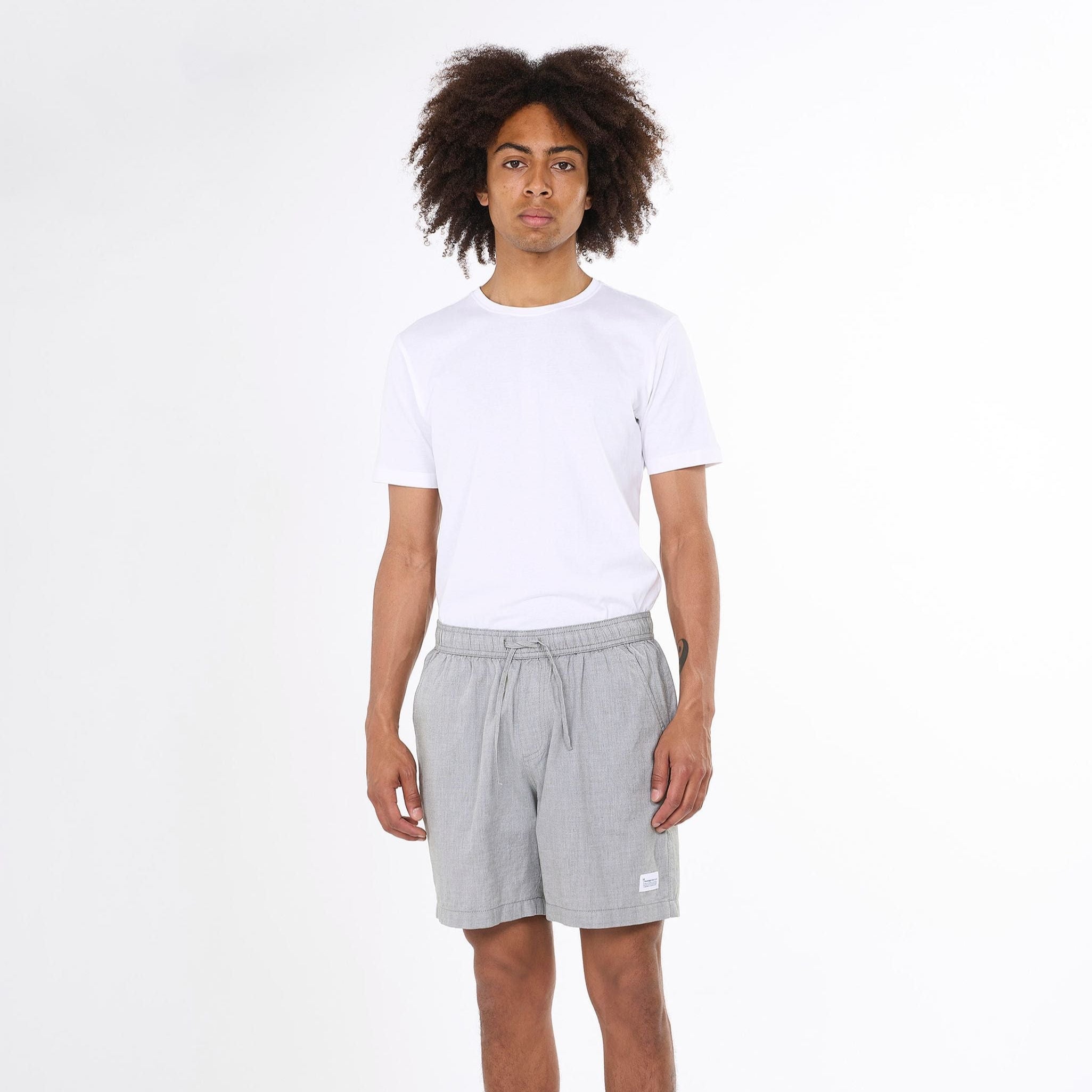 KnowledgeCotton Apparel Shorts "Loose Woven" XXL Grün (Forrest Night)