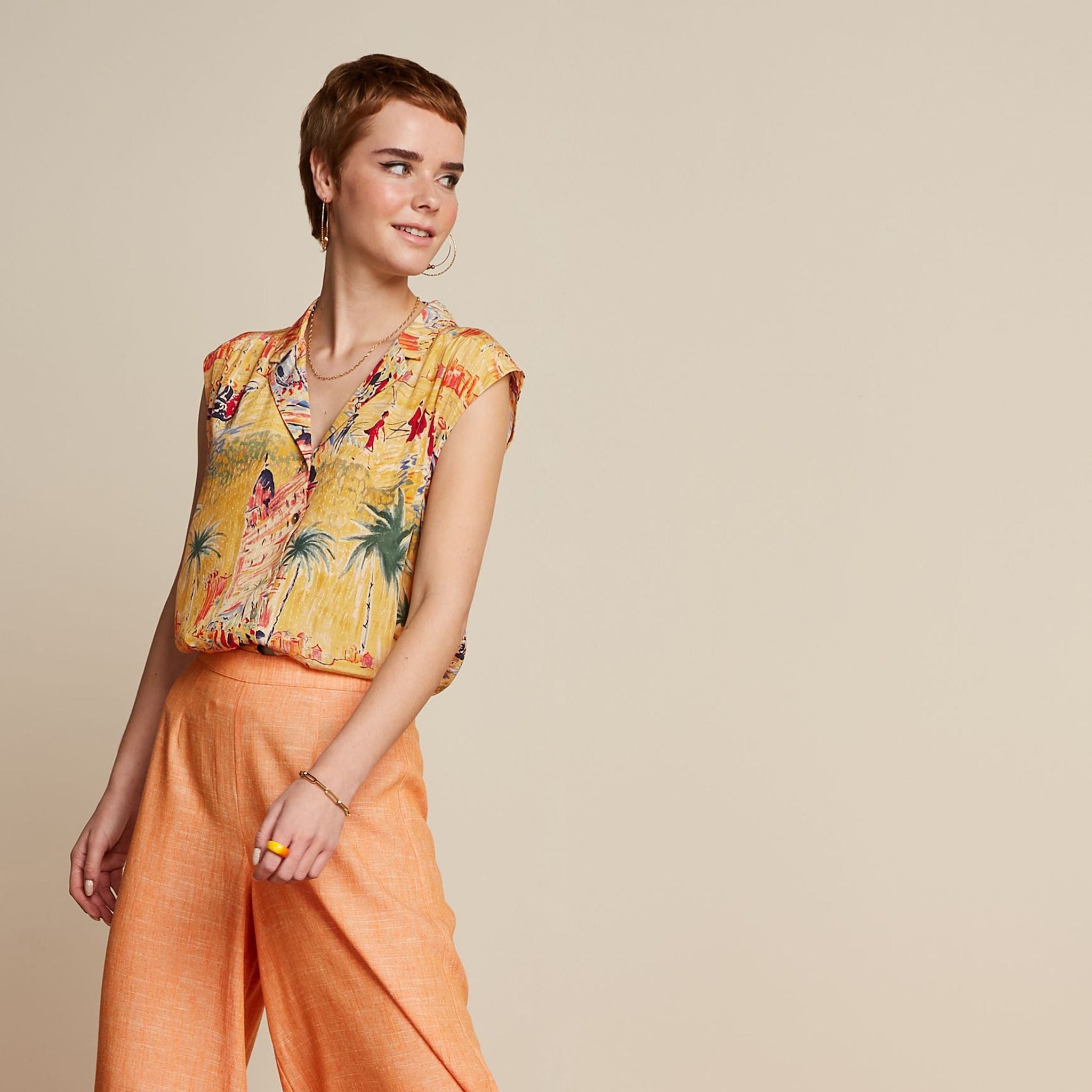 LOUIS BLOUSE Korall