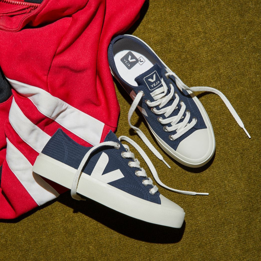 VEJA Vegane Sneaker Herren "Wata II Low Ripstop" Blau (Nautico Pierre)