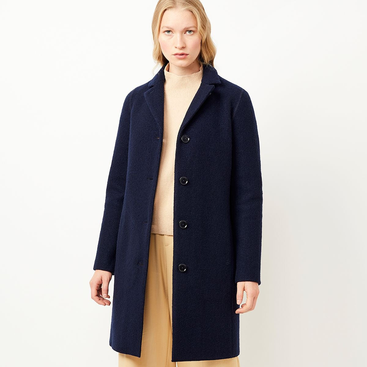 LangerChen Mantel "Classical II" Blau (Navy)