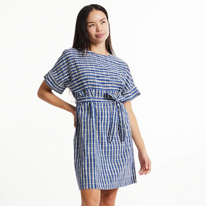 People Tree Kleid "Christabel Ikat" Blau (Blue)