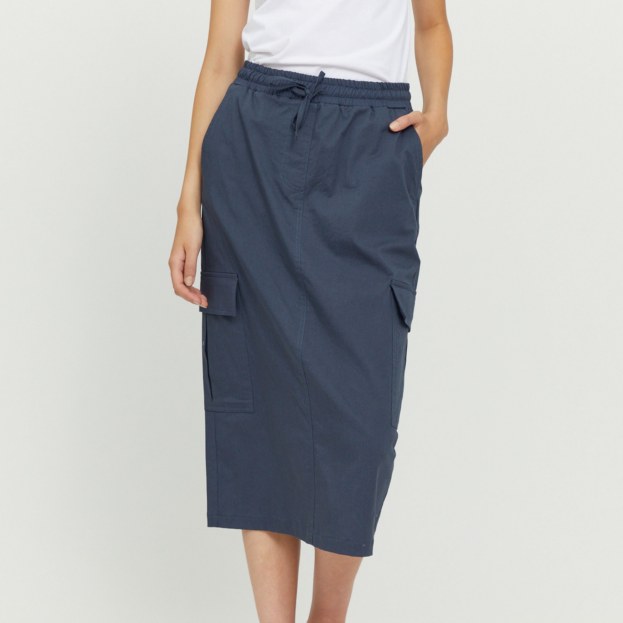 Mazine Skirt "Mattila" Blau (ink blue)