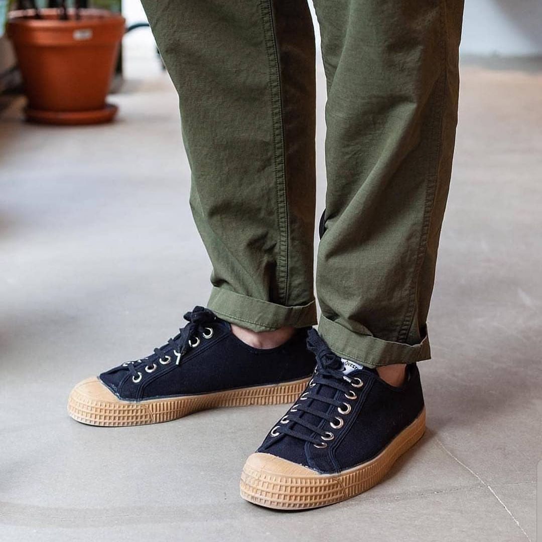 Novesta Vegane Damen Sneaker "Star Master" Blau (Navy Transparent)