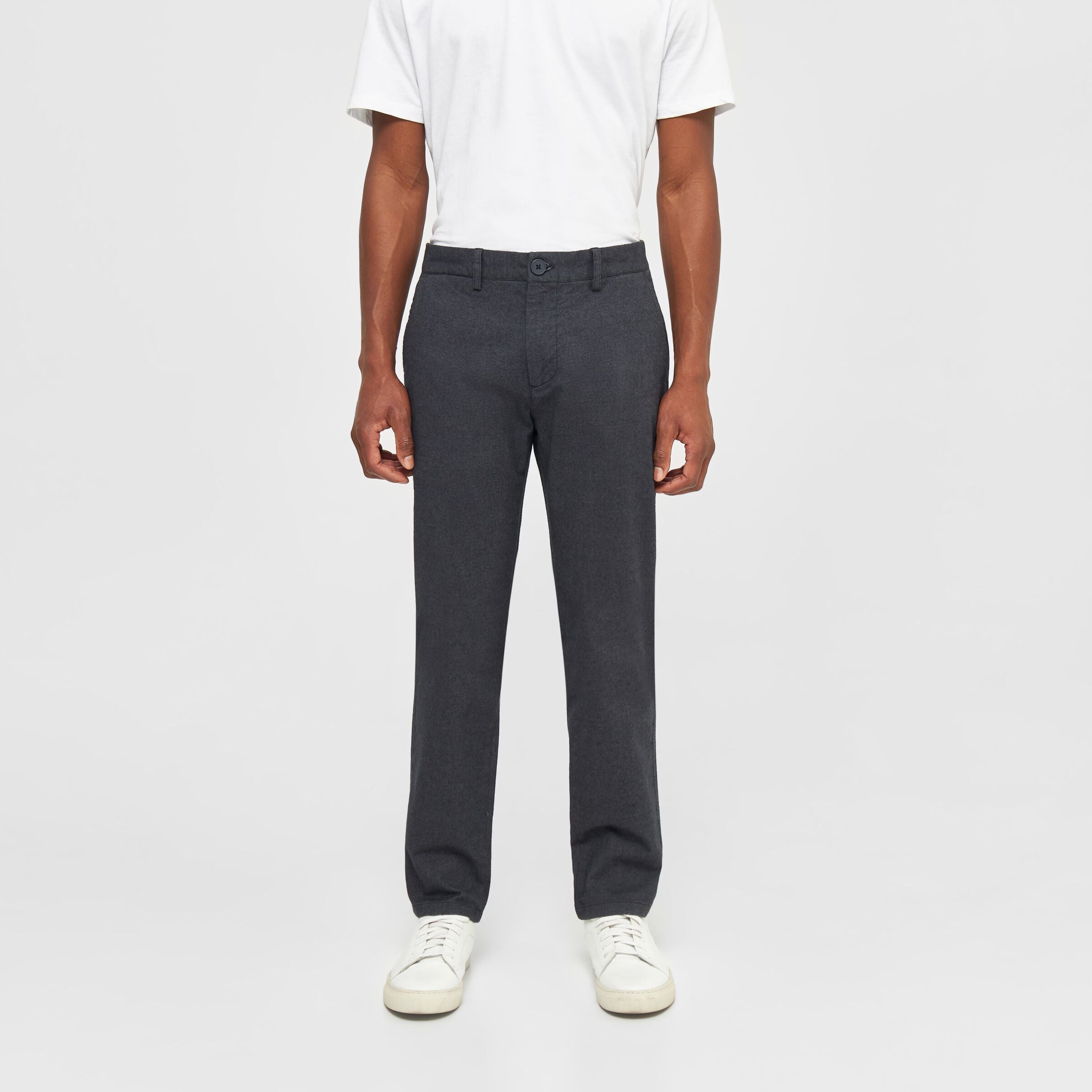 KnowledgeCotton Apparel Chino "CHUCK" Grau (Gray Pinstripe)
