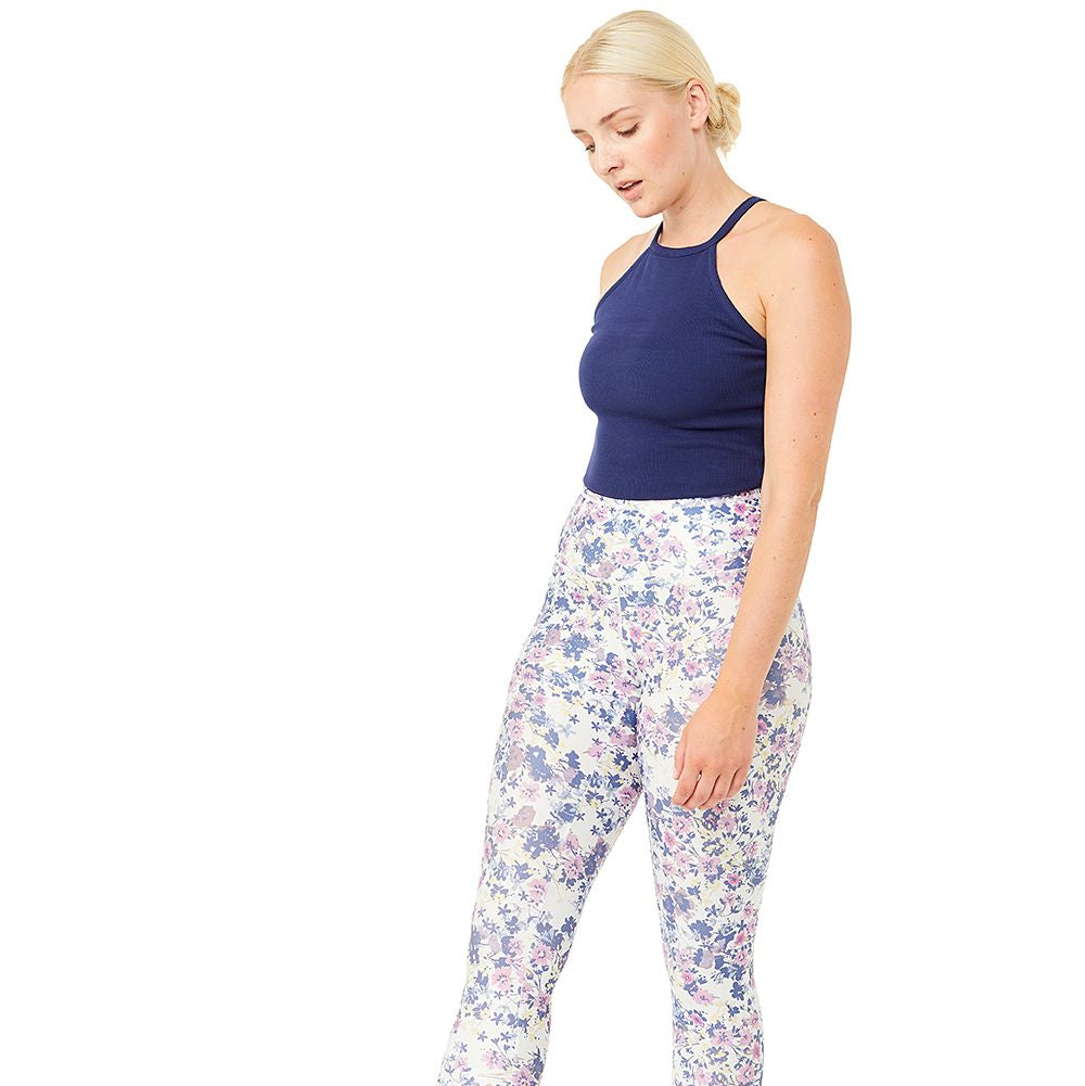 MANDALA Yoga Top "Ribbed Halterneck" XS Blau (Captain)