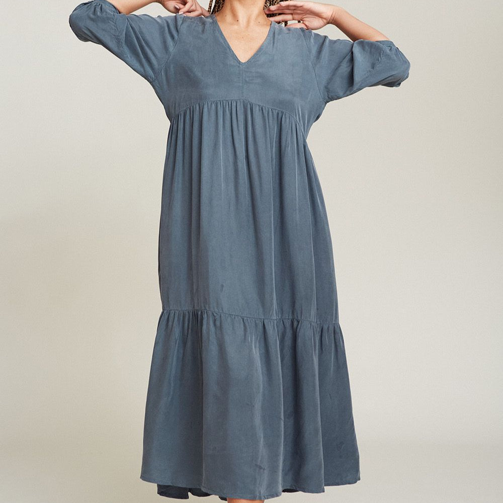 SUITE13LAB Maxikleid "Mallorca" Grün (Dusty Green)