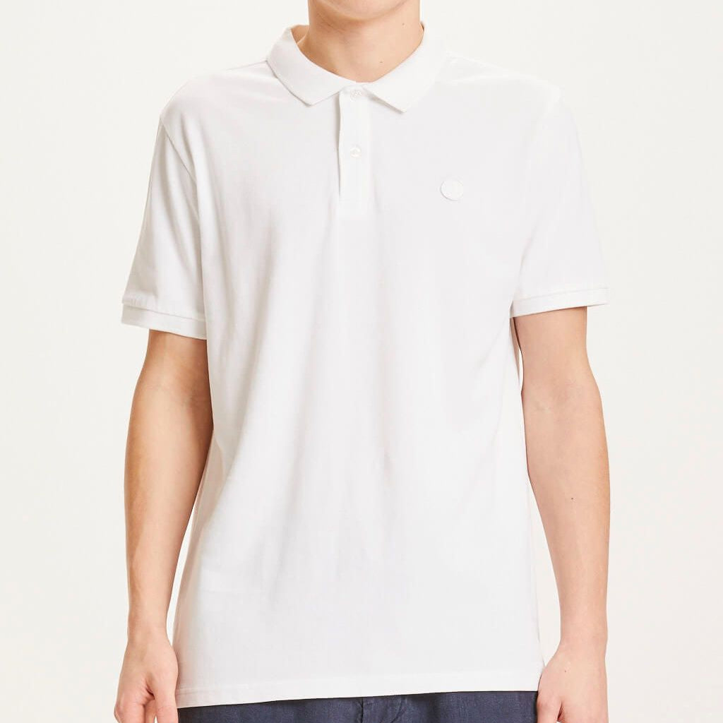 KnowledgeCotton Apparel Poloshirt "ROWAN" XXL Weiß (Bright White)