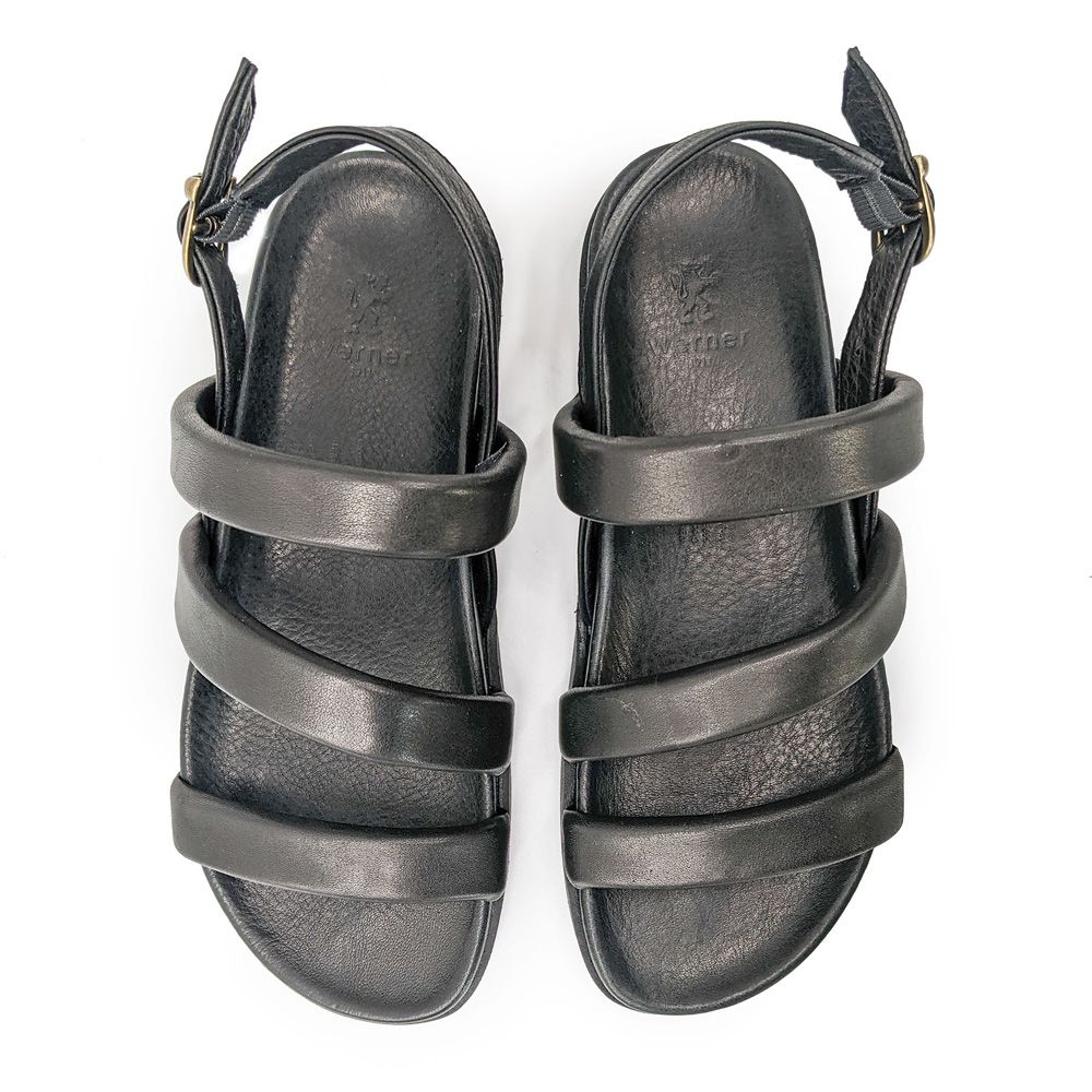 Werner 1911 Sandalen "Blattbegonie" Schwarz