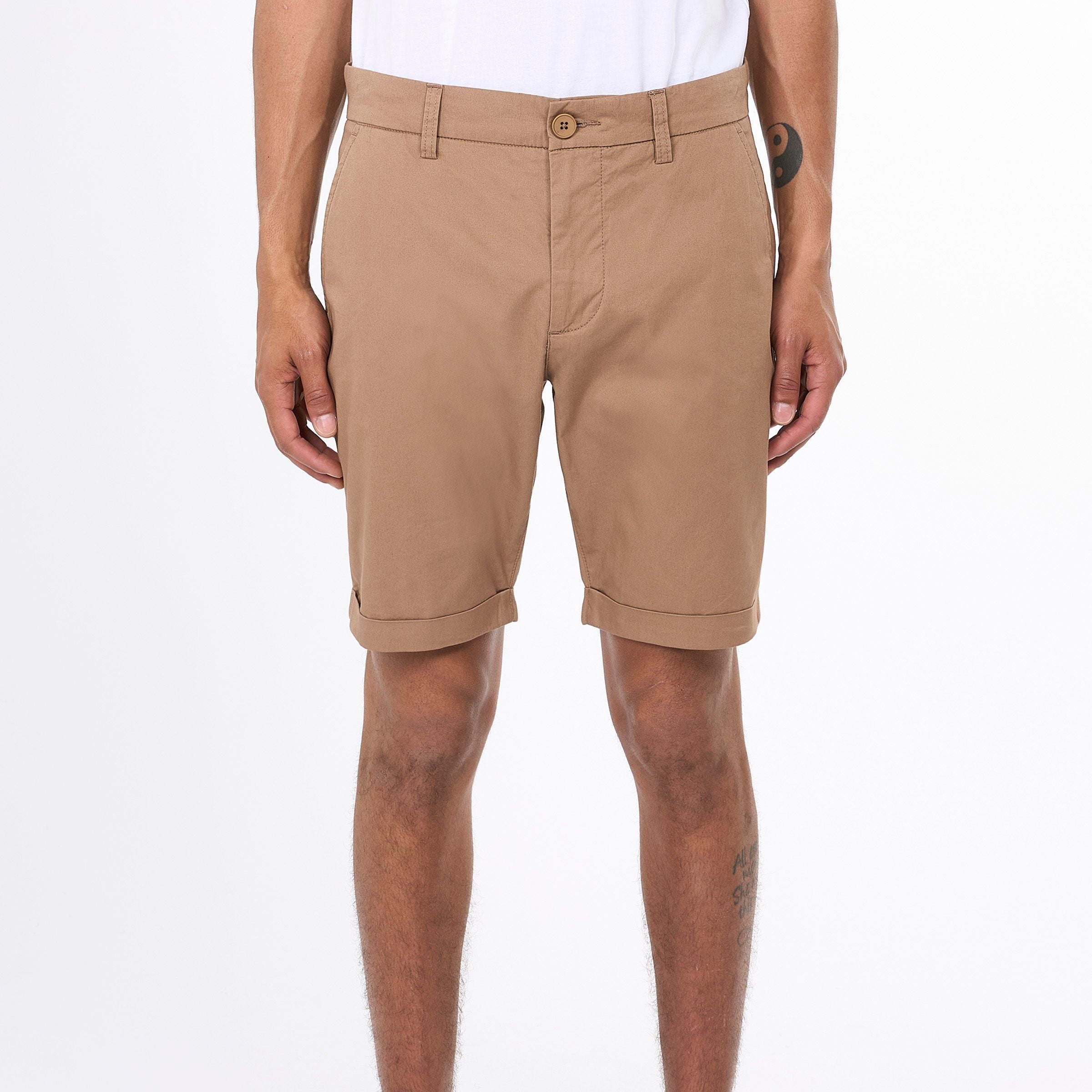 KnowledgeCotton Apparel Chino Shorts "CHUCK" 36 Braun (Tuffet)