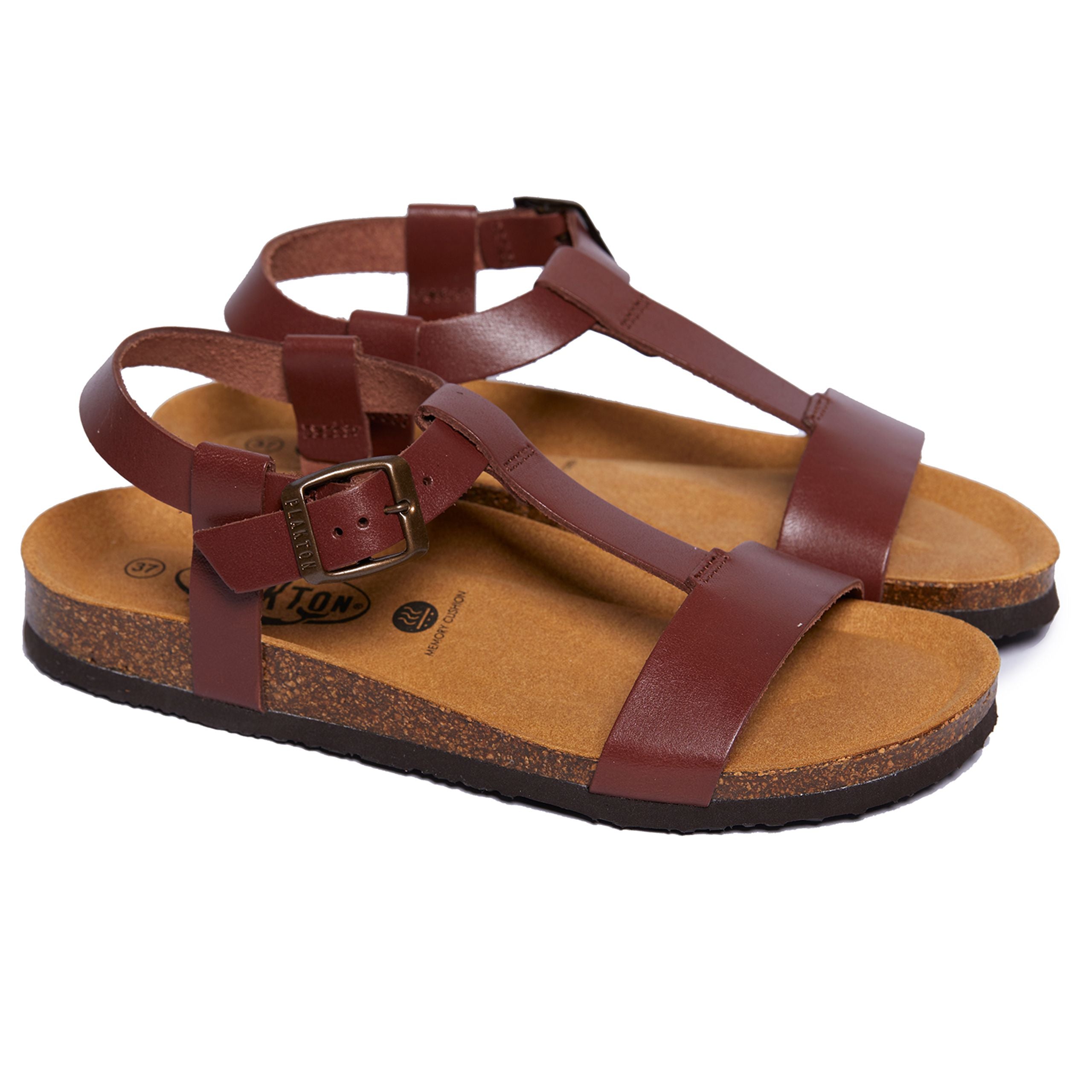 Plakton Sandalen "Mam Beca" Rot (corcho)