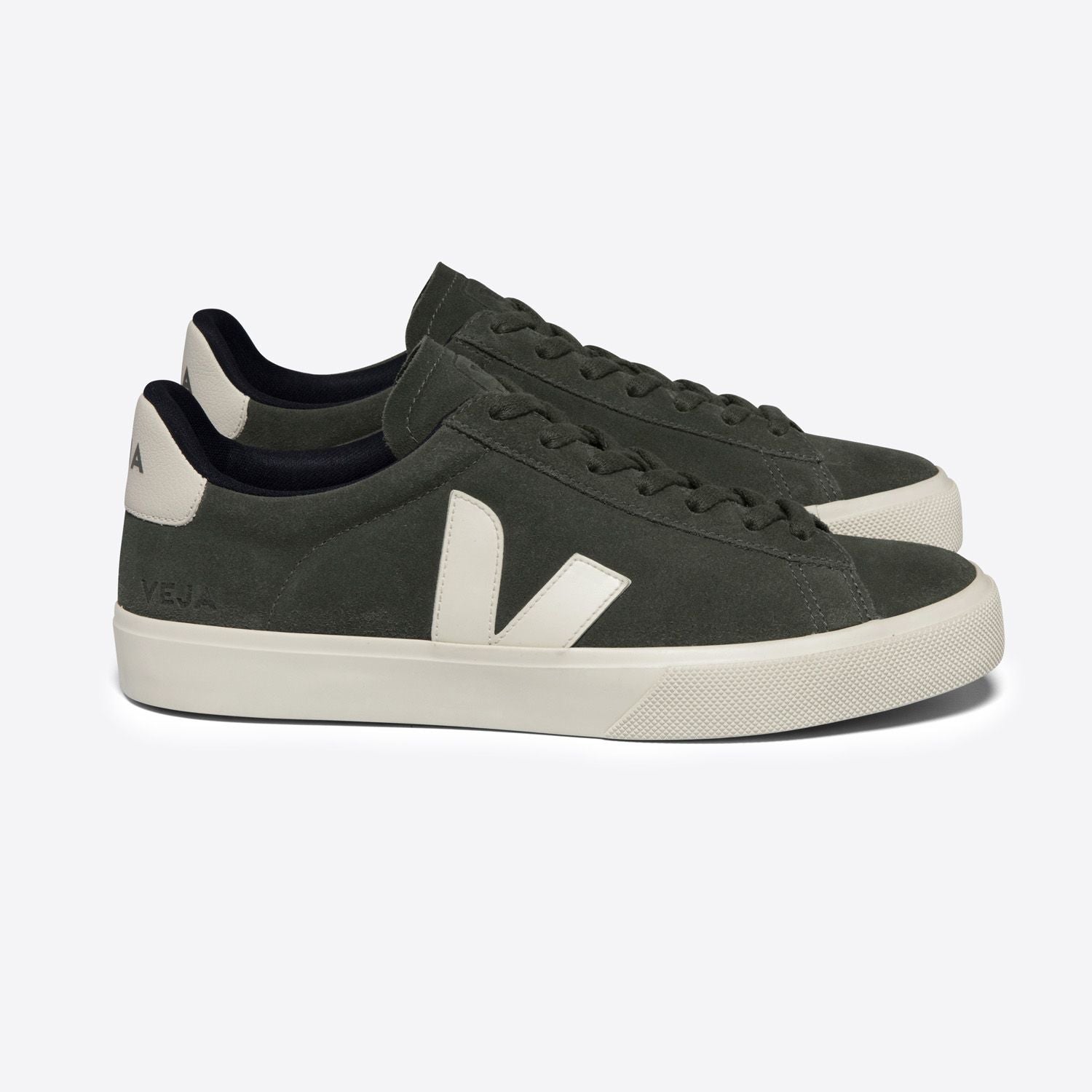 VEJA Herren Sneaker "Campo Suede" 42 Grün (Mud Pierre)