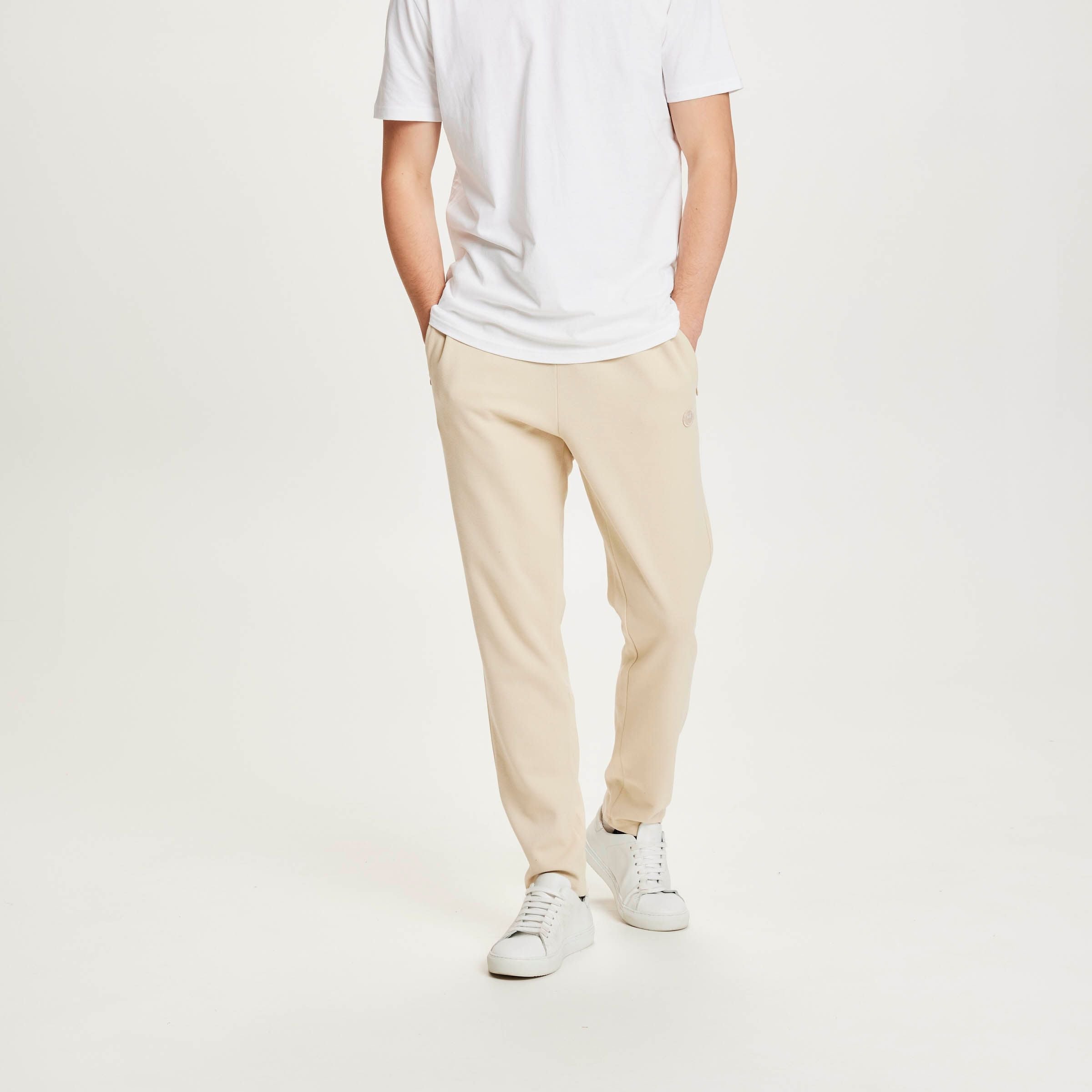 KnowledgeCotton Apparel Sweathose "TEAK" XXL Safari (Natur)