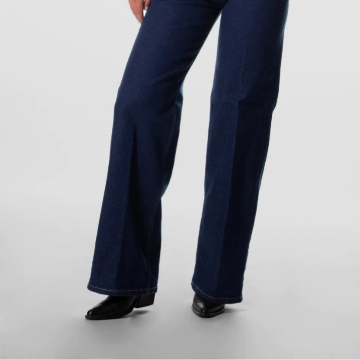 KUYICHI Jeans Loose Flare "Harper" 28 32 Blau(Dark Rinse)