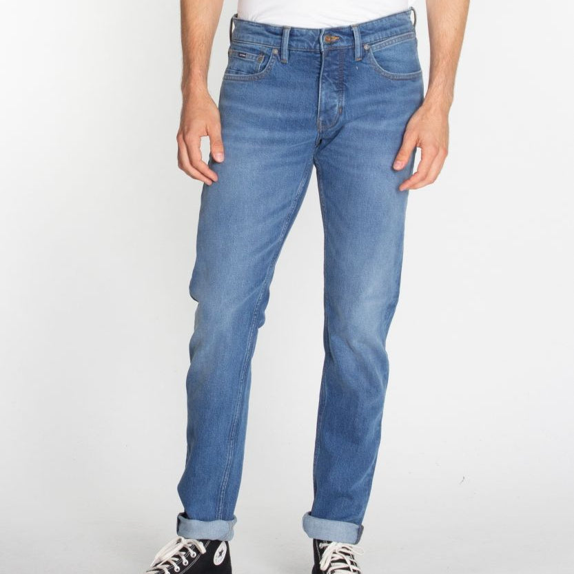 KUYICHI Regular Slim Fit Jeans "Jim" 31 32 Blau (Pale Blue)