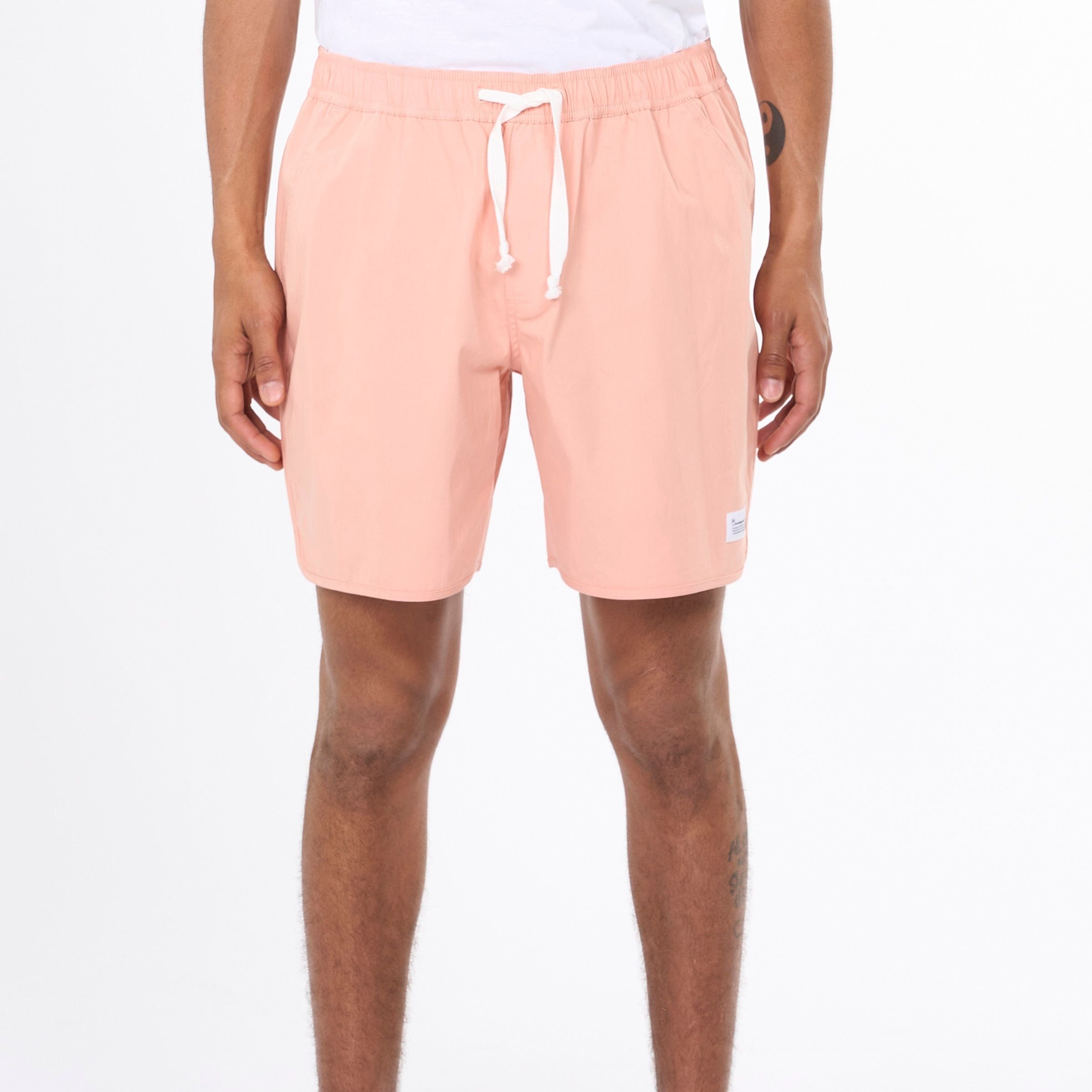 KnowledgeCotton Apparel Badehose mit elastischem Bund XXL Rosa (Coral Pink)