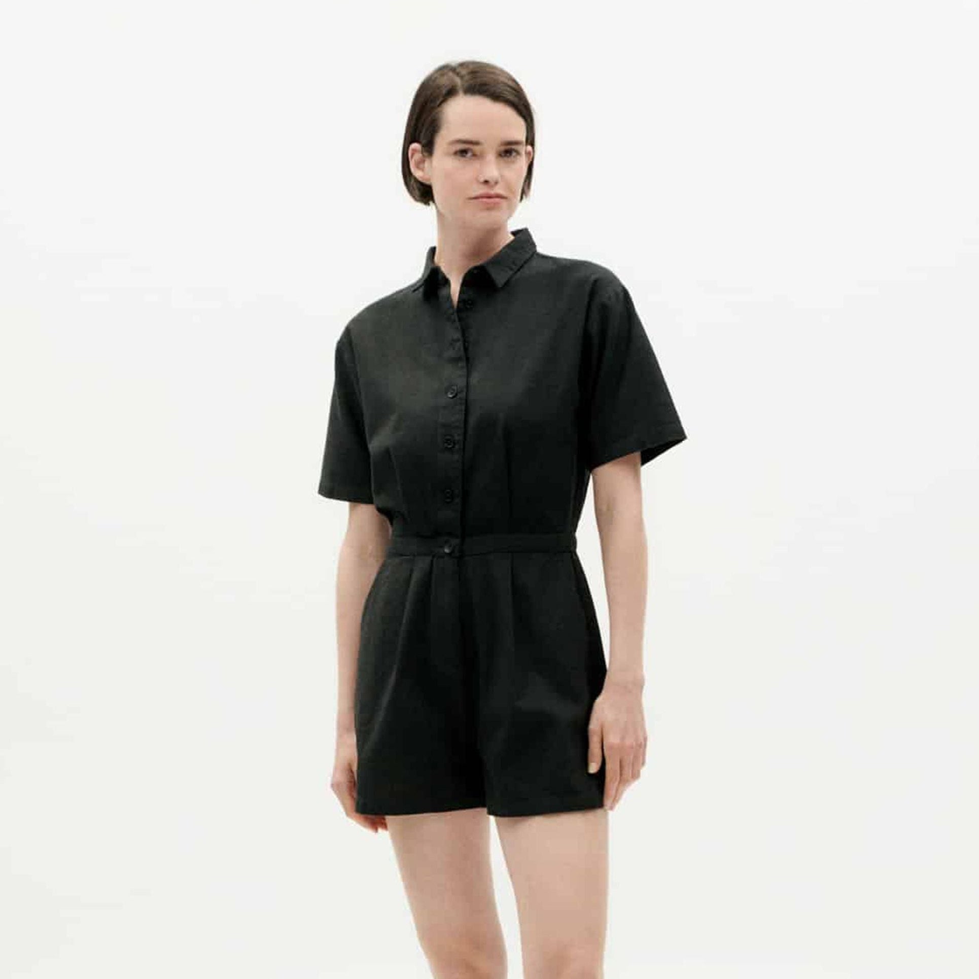 Thinking Mu Jumpsuit "Agata" Schwarz (Black)