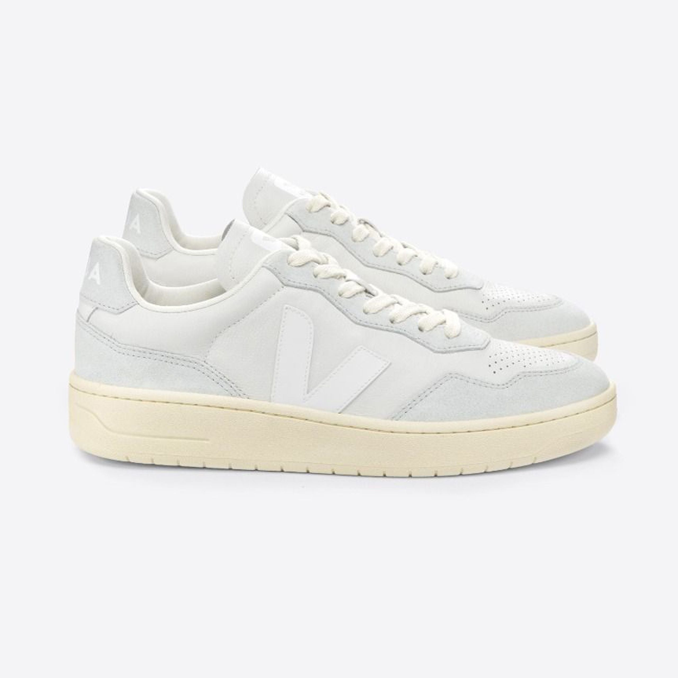 VEJA Damen Sneaker "V-90 O.T. " 41 Weiß (Gravel White)