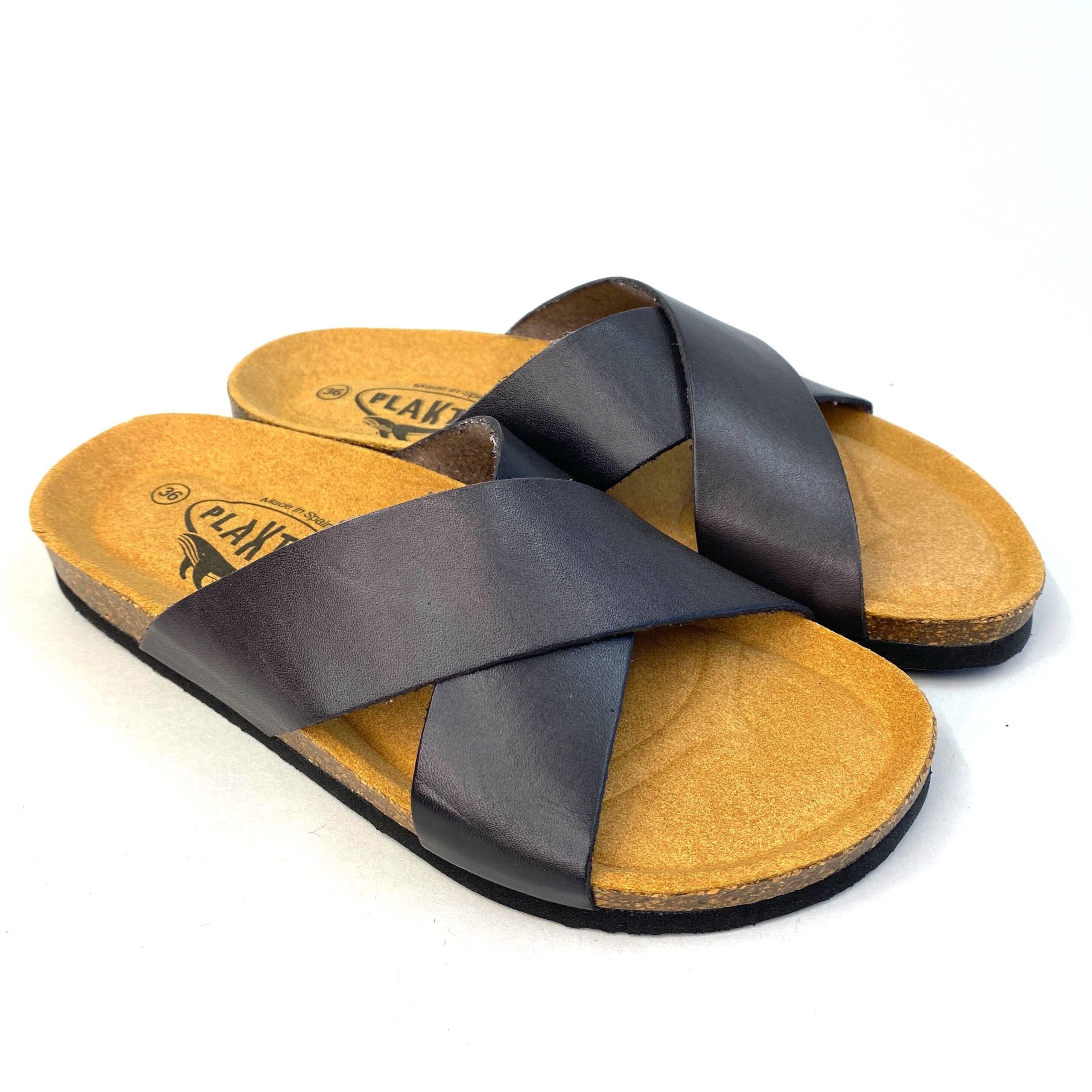 Plakton Damen Pantoletten "New Bibi" 36 Grau (gris)