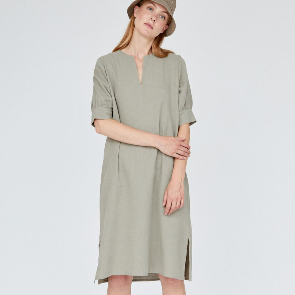 Basic Apparel Kleid "Iris Dress" Grün (Vetiver)