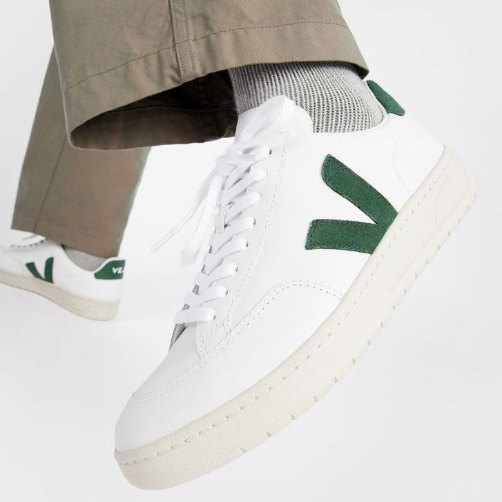 VEJA Sneaker "V-12 LEATHER" Weiß (Extra White Cyprus)