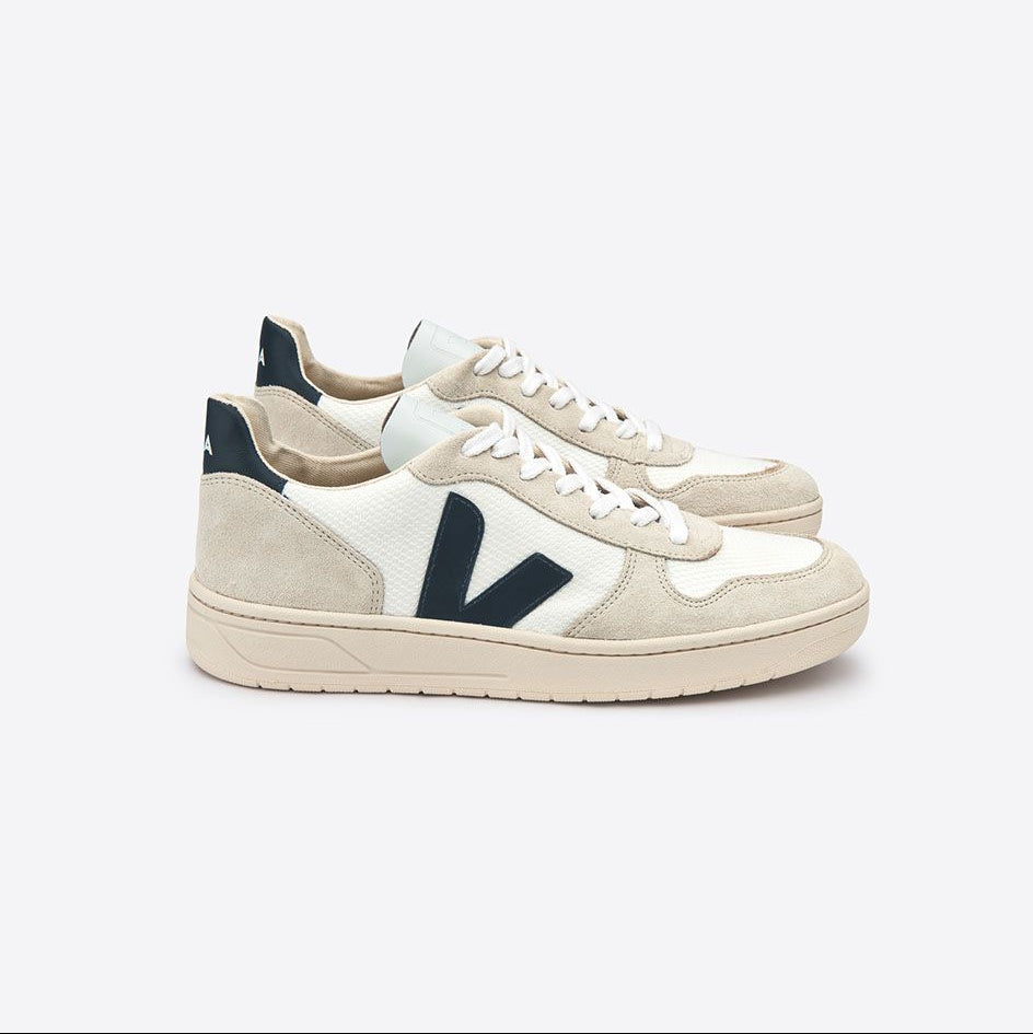 VEJA Herren Sneaker "V-10 B-Mesh" Weiß (White Nautico)