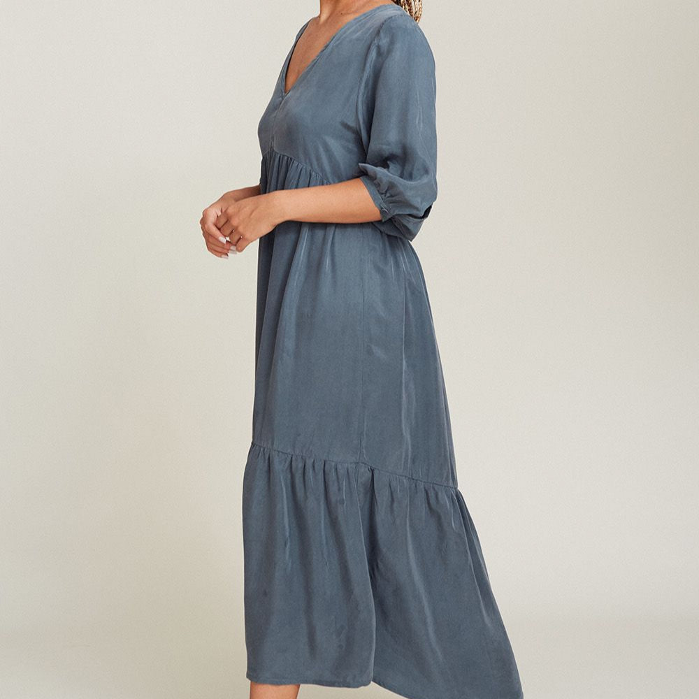 SUITE13LAB Maxikleid "Mallorca" M Grün (Dusty Green)