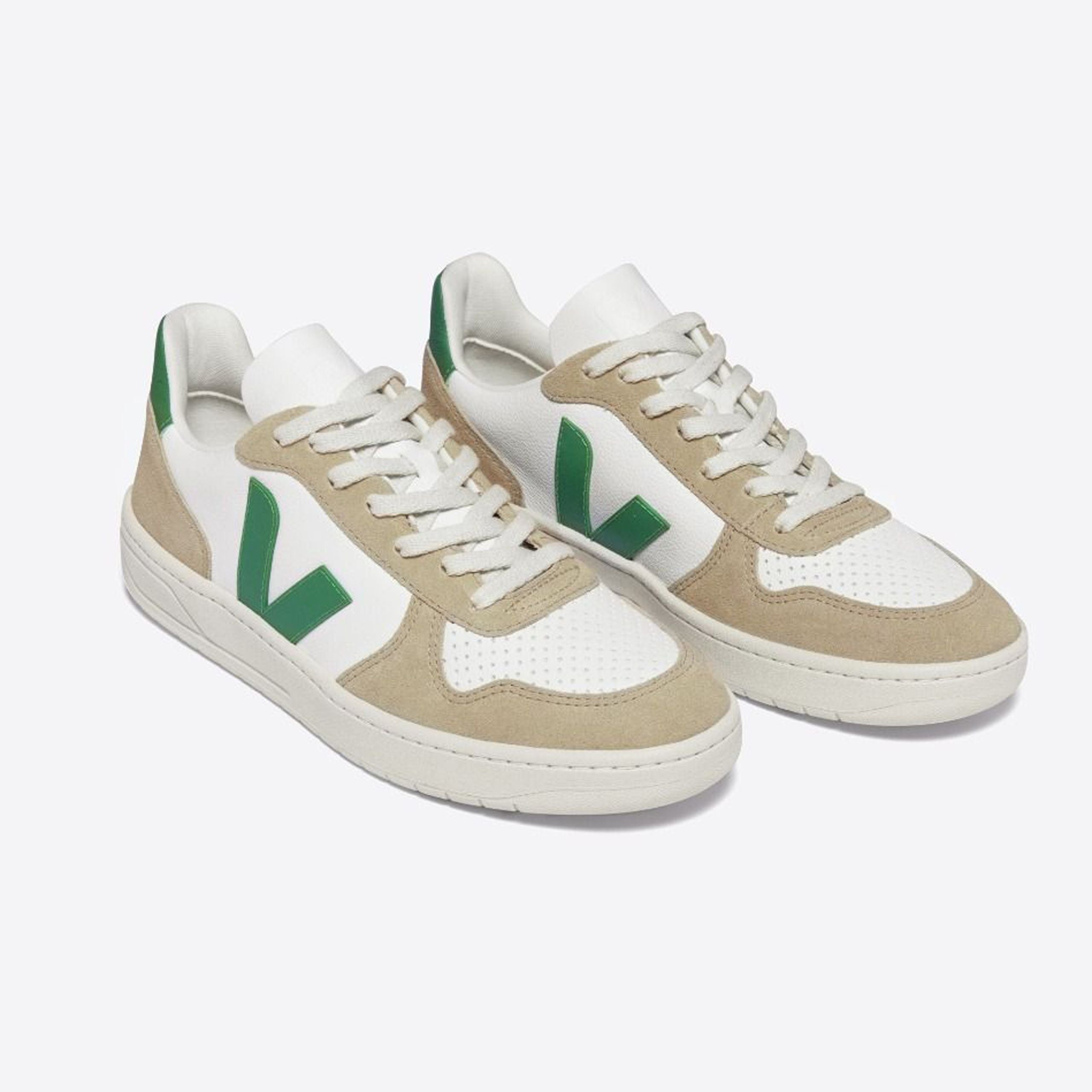 VEJA Herren Sneaker "V-10 Leather" Emeraude Sahara