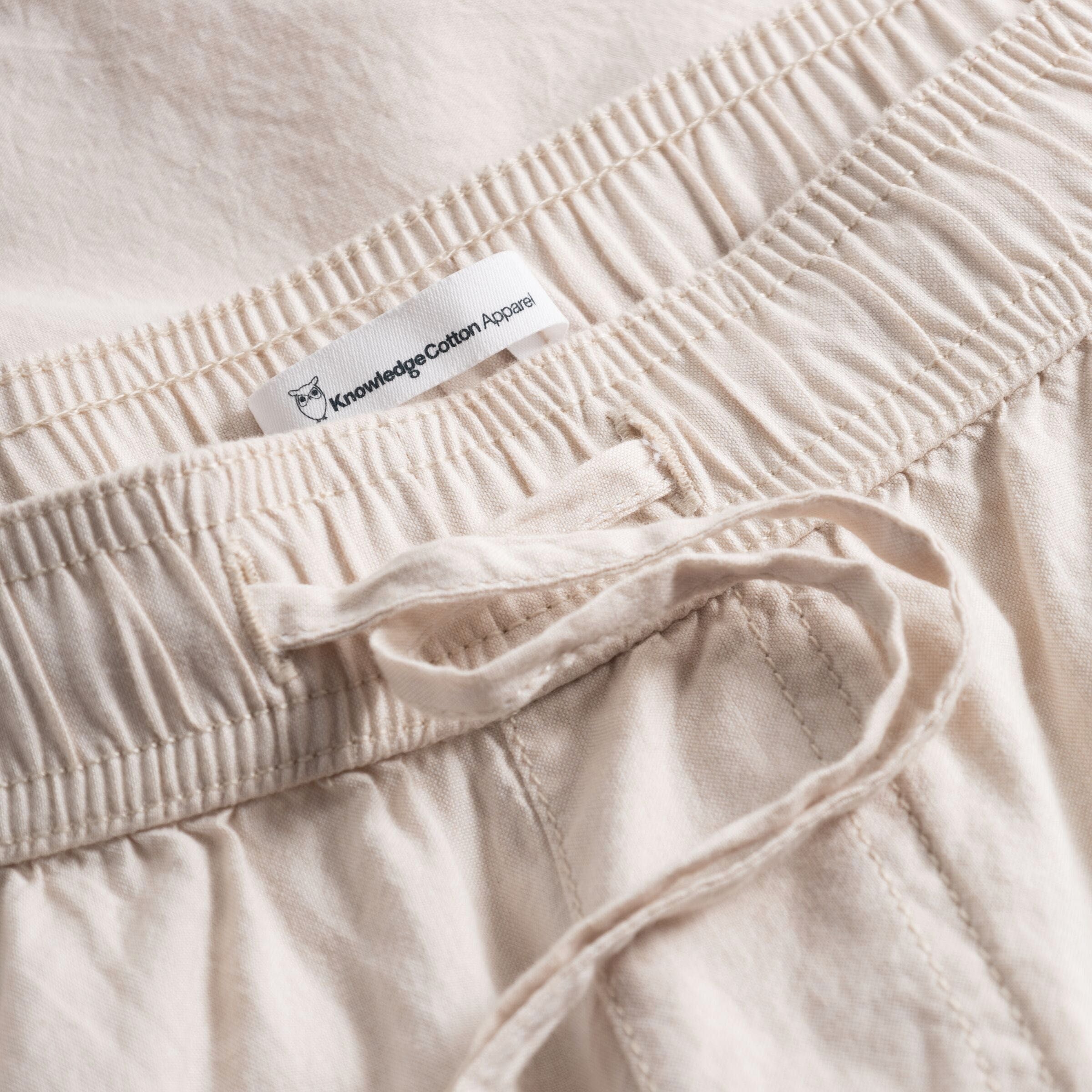 KnowledgeCotton Apparel Shorts "Loose Woven" XXL Beige (Light Feather Gray)