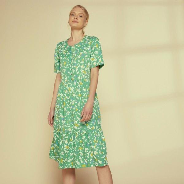People Tree Damen Kleid "Milla" Green
