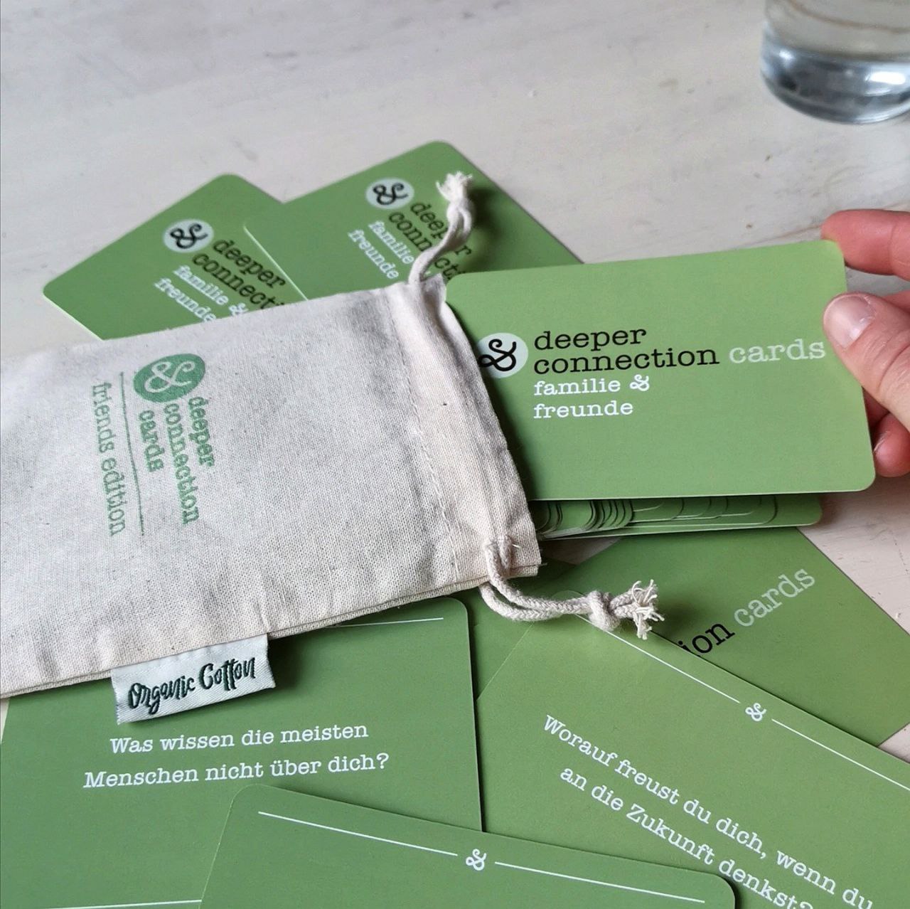 deeper connection Fragekarten im Jutebeutel