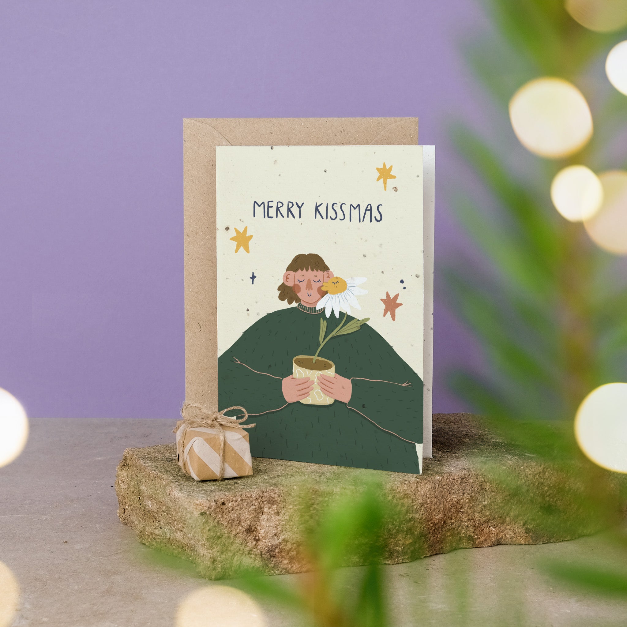 PRIMOZA Faltkarte "Merry Kissmas"