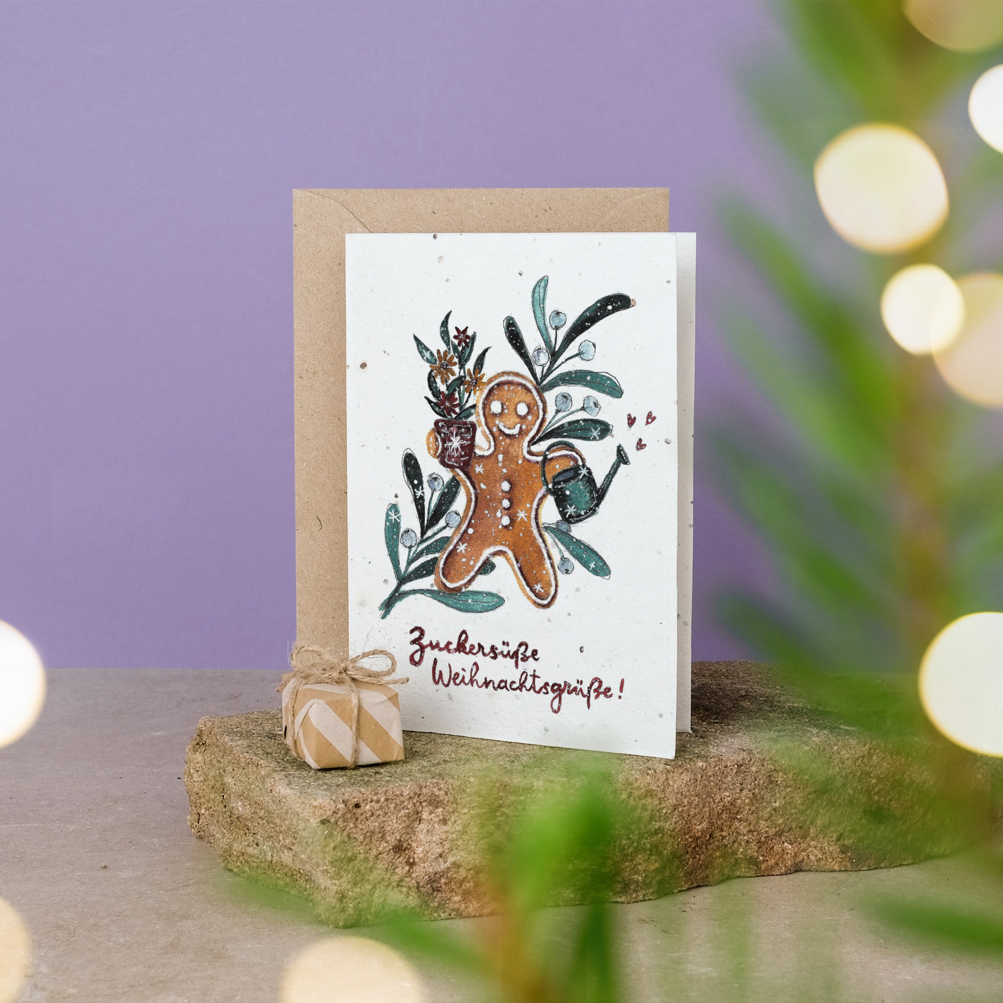 PRIMOZA Grußkarte "Zuckersüße Weihnachtsgrüße"