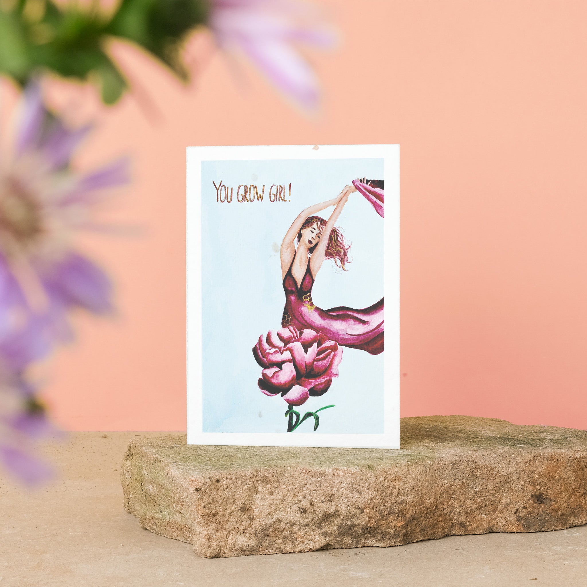 PRIMOZA Grußkarte"You grow girl"