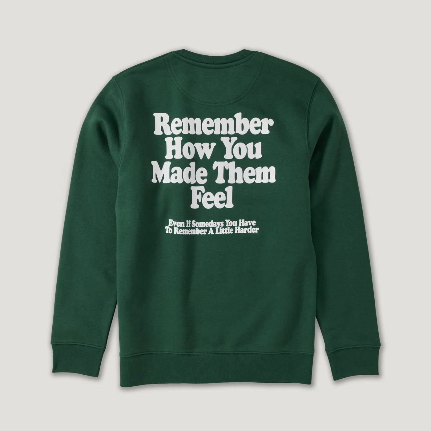 hey soho Sweater "AMF - Remember how you made them feel" Grün