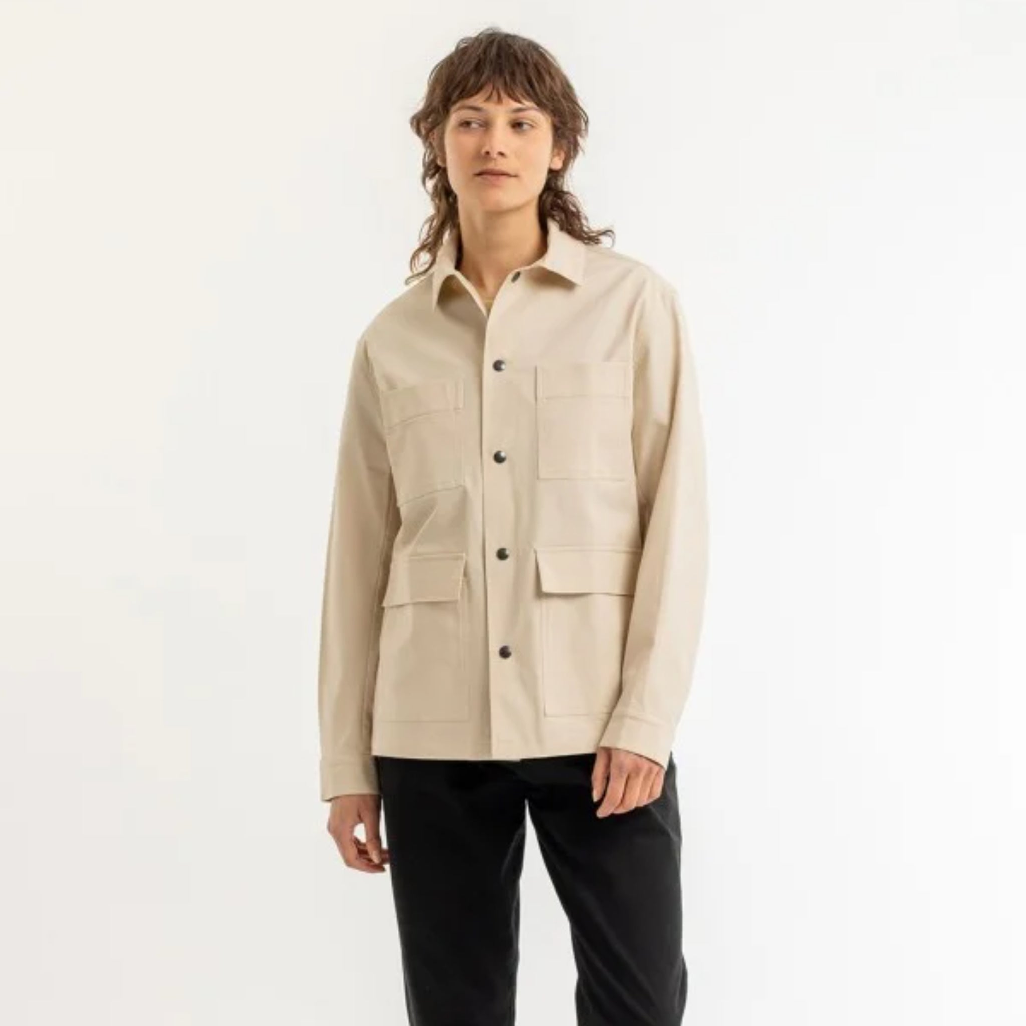 Rotholz Unisex Jacke "Light Overjacket" Off-white