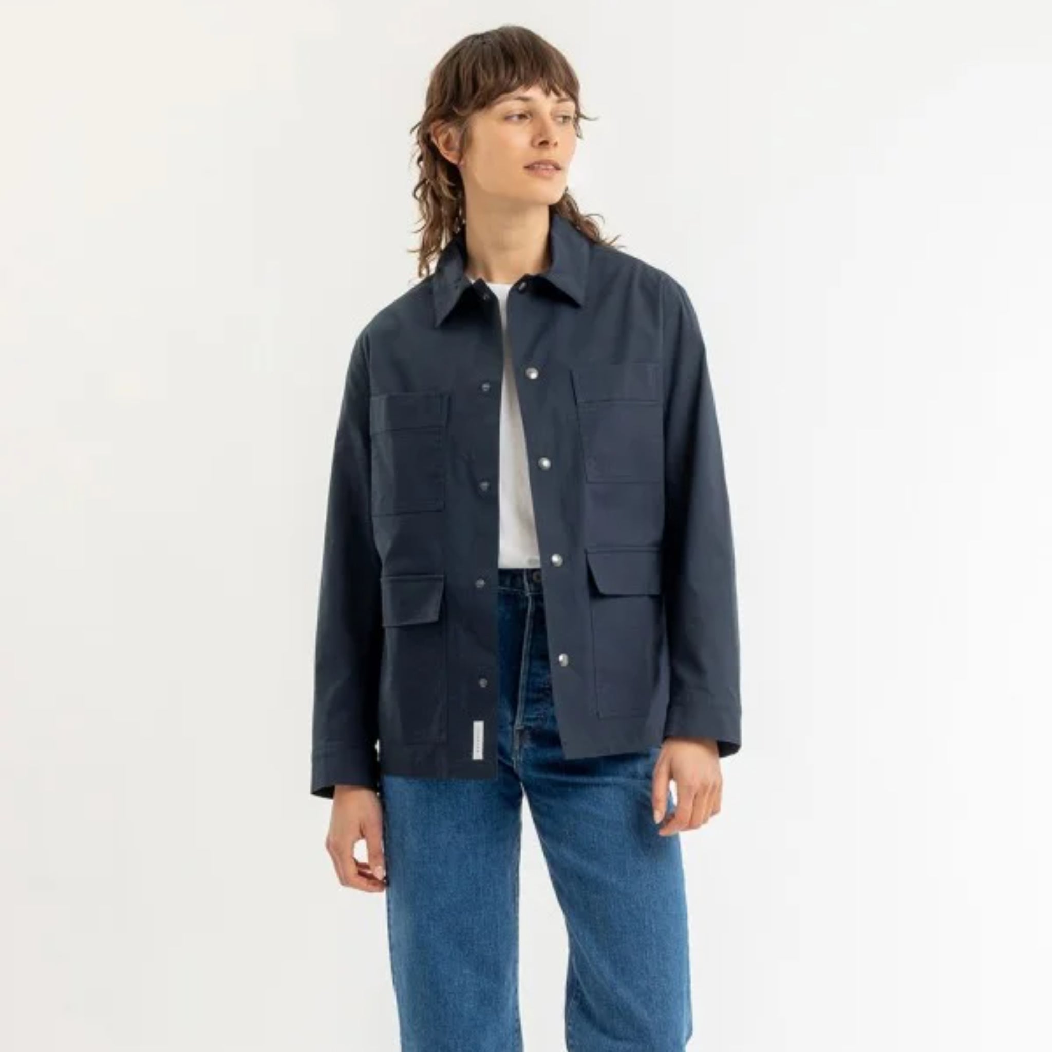 Rotholz Unisex Jacke "Light Overjacket" Navy