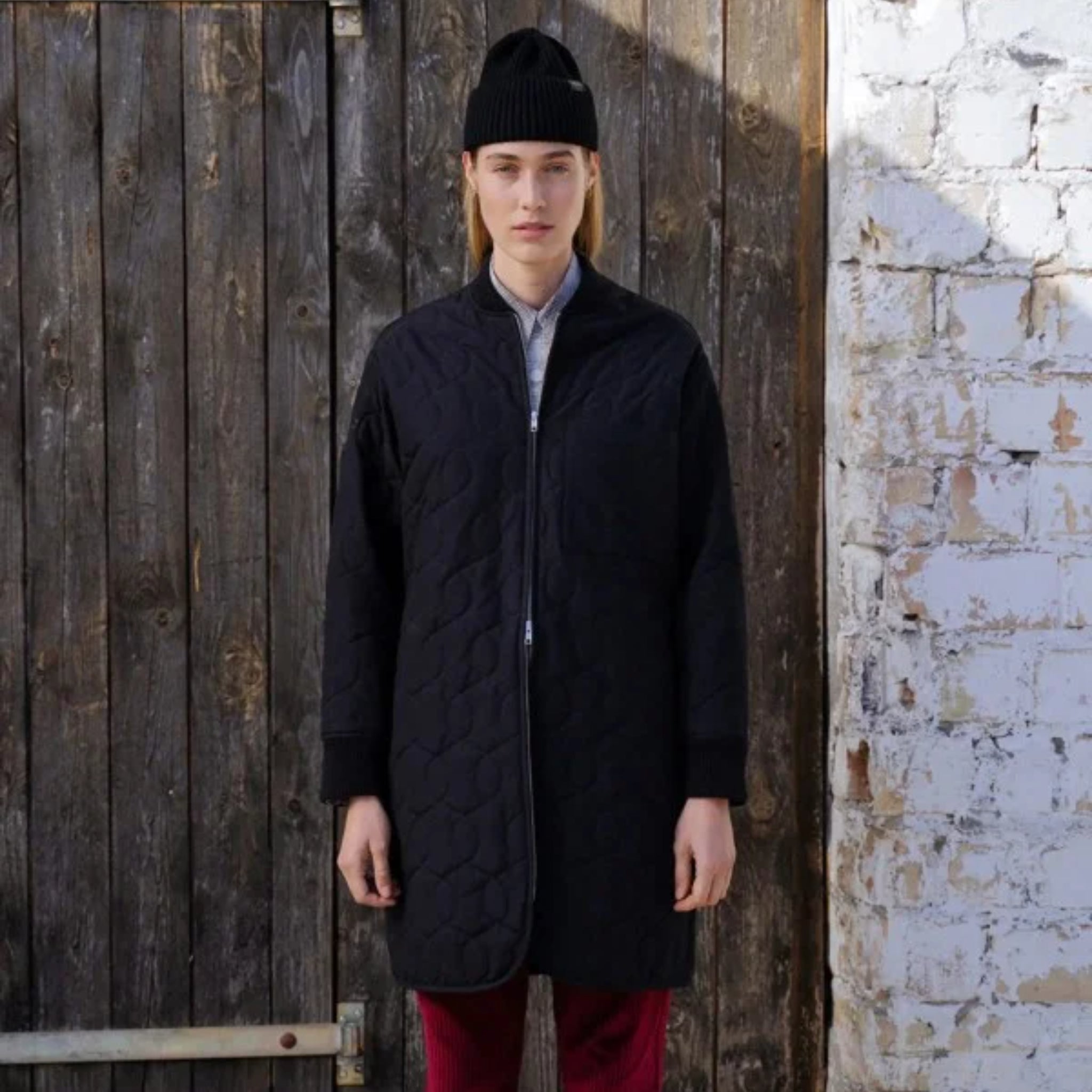 Rotholz Mantel "Bomber"