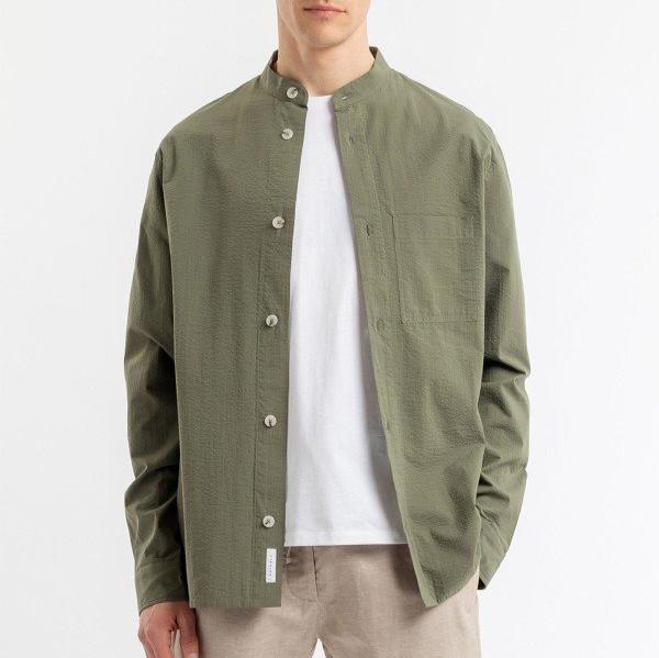 Rotholz Herren Overshirt "Mandarin" Olive