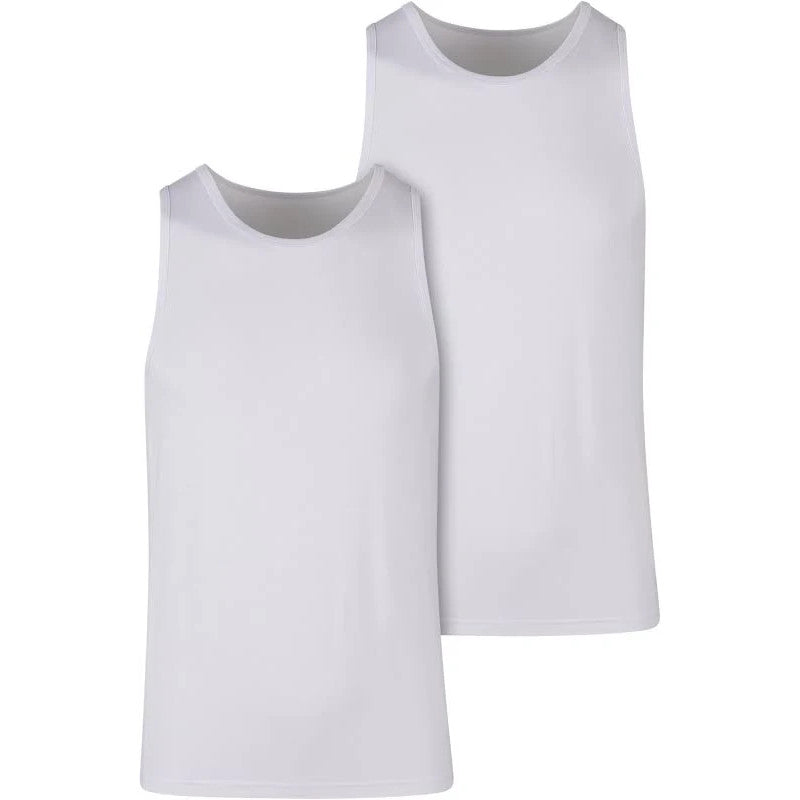 Urban Quest Herren Tank Top "Bamboo" 2er Pack White