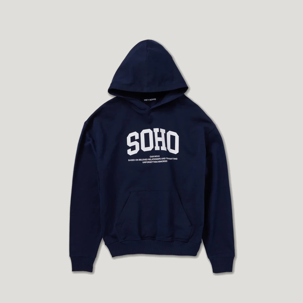 hey soho Hoodie "Soho College" Navy