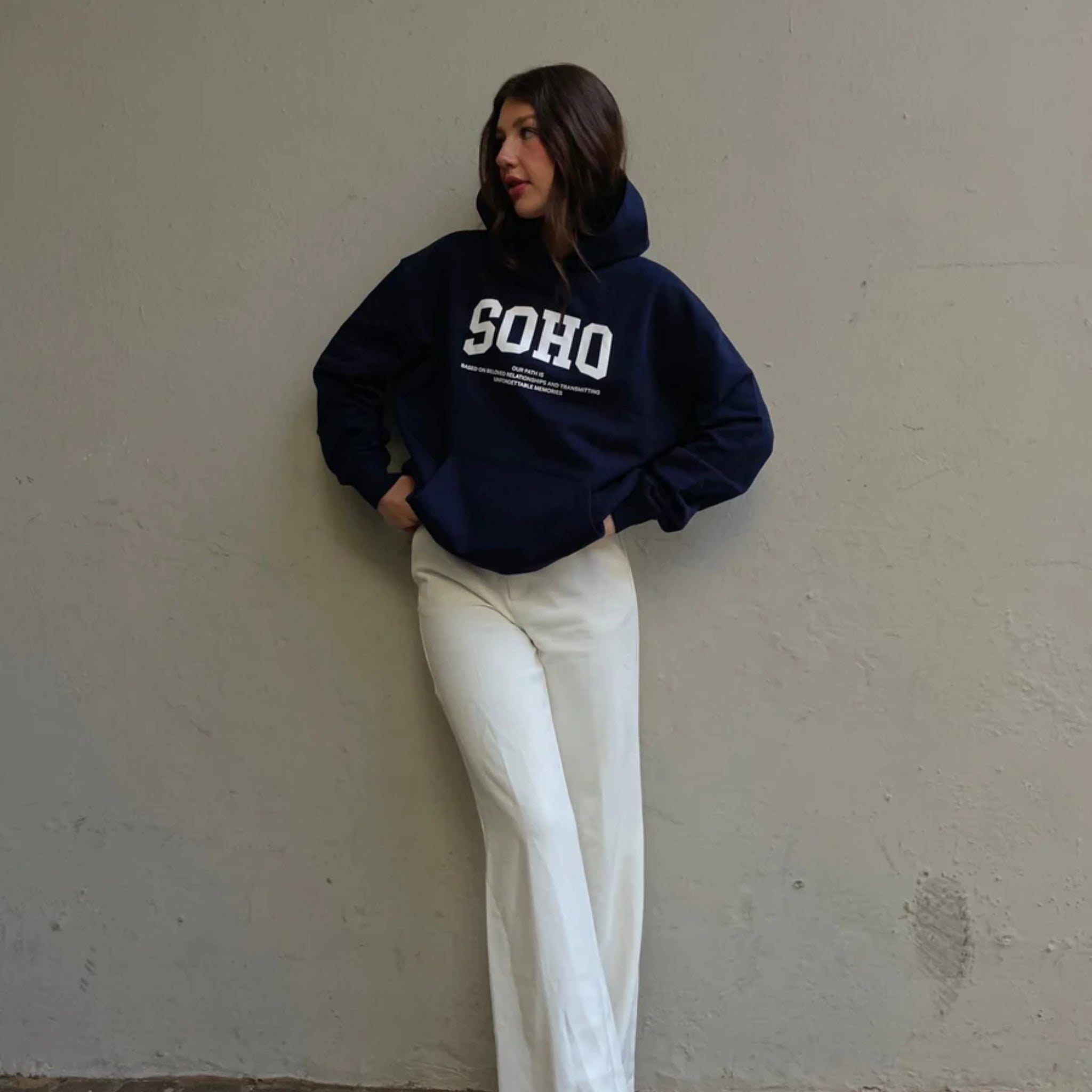 hey soho Hoodie "Soho College"