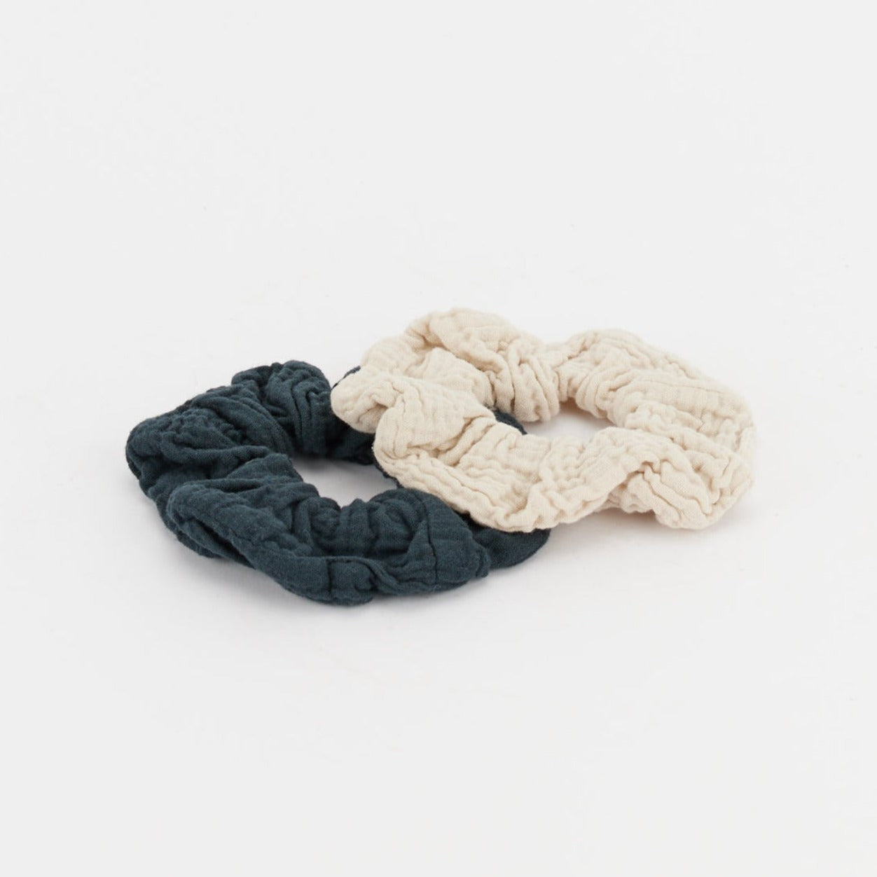 Espadrij l´originale Haargummis "SCRUNCHIES MUSELIN" 2er Pack One Size Nature Asphalt