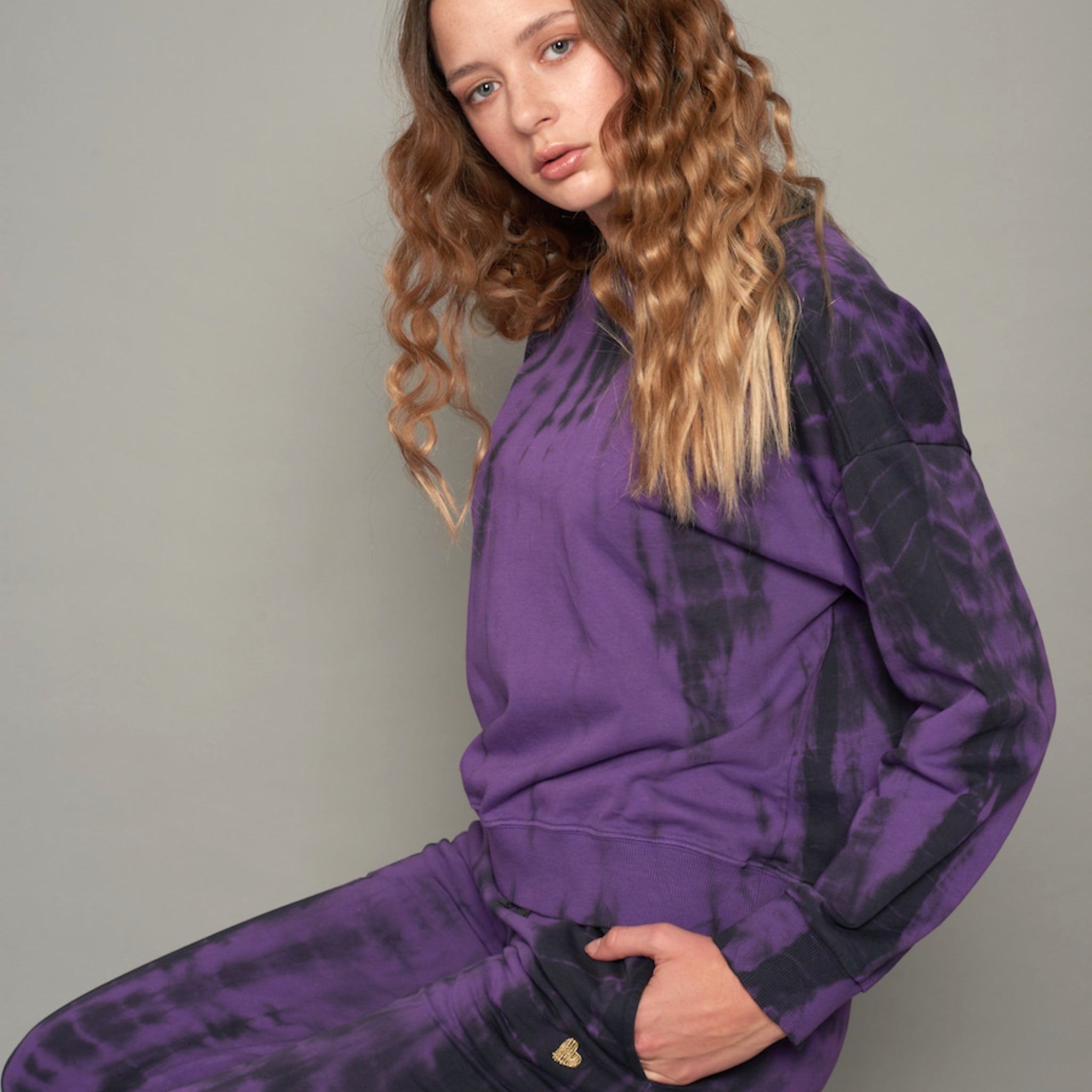 Another Brand Sweatshirt "Tie Dye" Crushed Grape