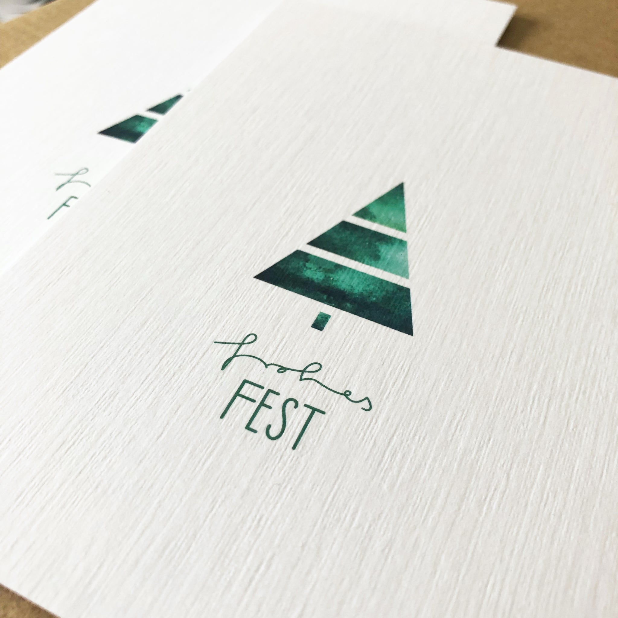 SANS.design Aquarell Postkarte A6 Frohes Fest